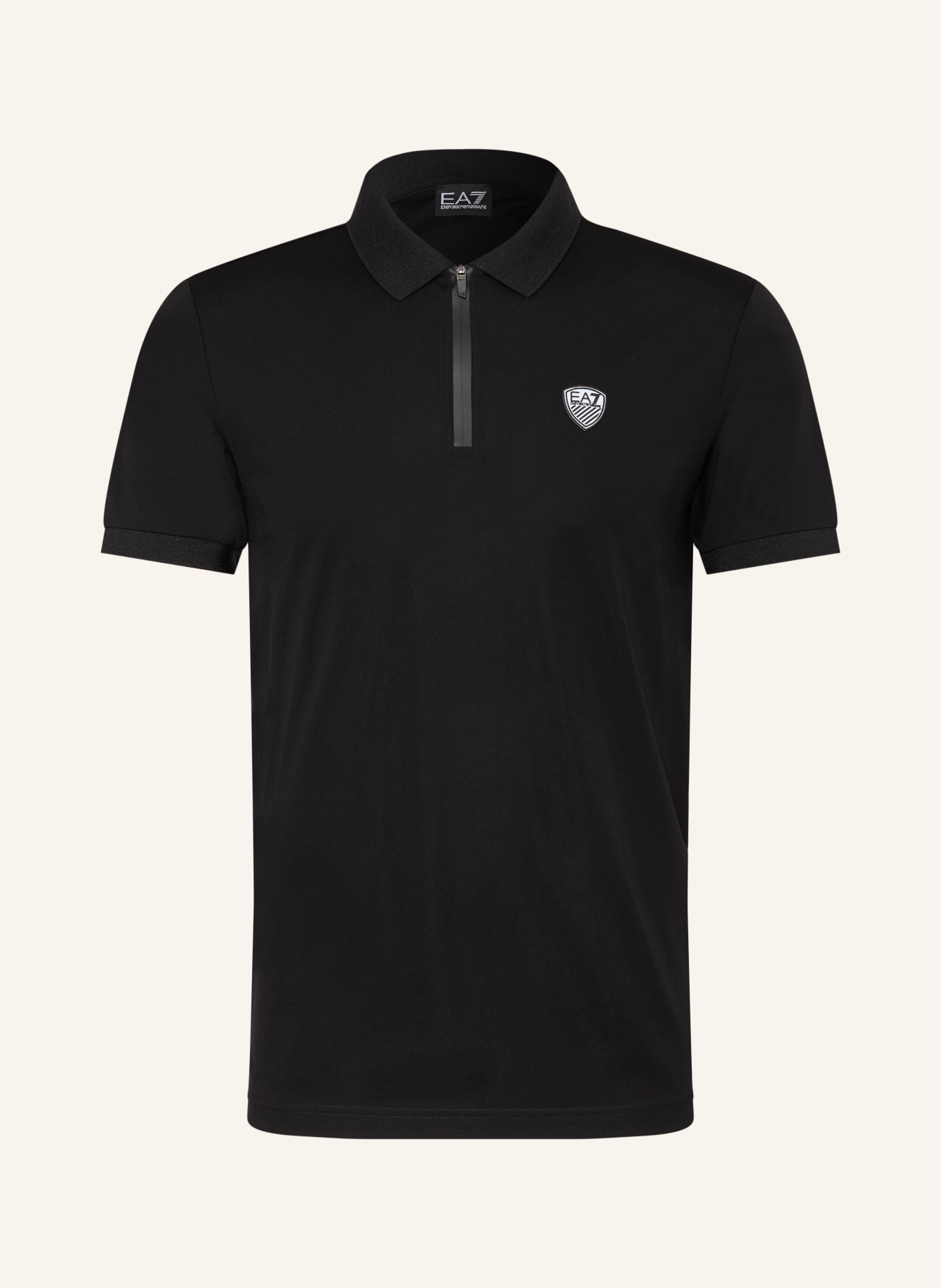 EA7 EMPORIO ARMANI Jersey-Poloshirt TRAIN: SCHWARZ