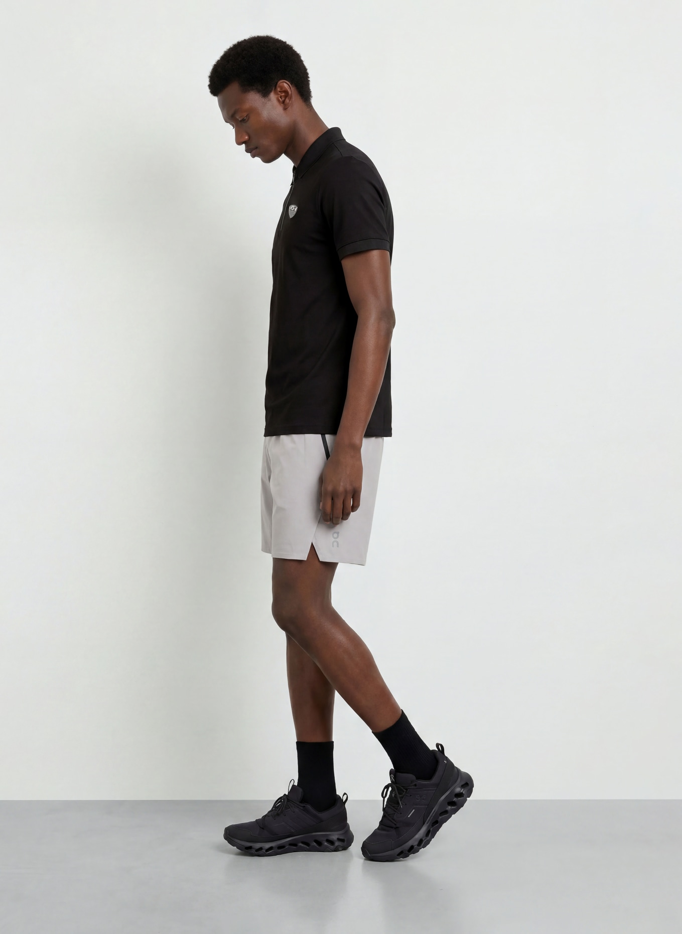 EA7 EMPORIO ARMANI Jersey-Poloshirt TRAIN: SCHWARZ