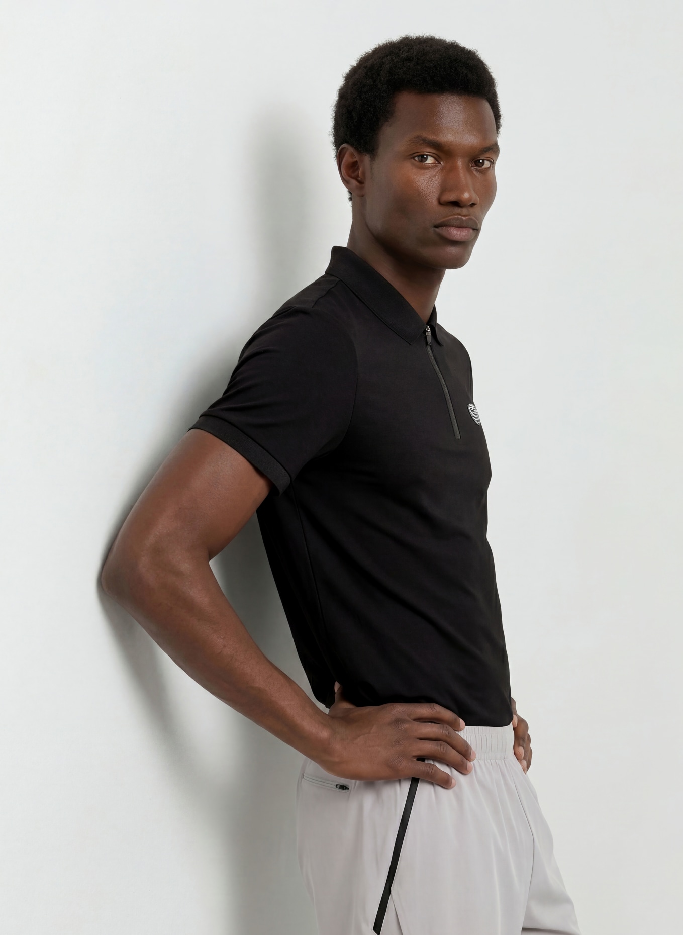 EA7 EMPORIO ARMANI Jersey-Poloshirt TRAIN: SCHWARZ