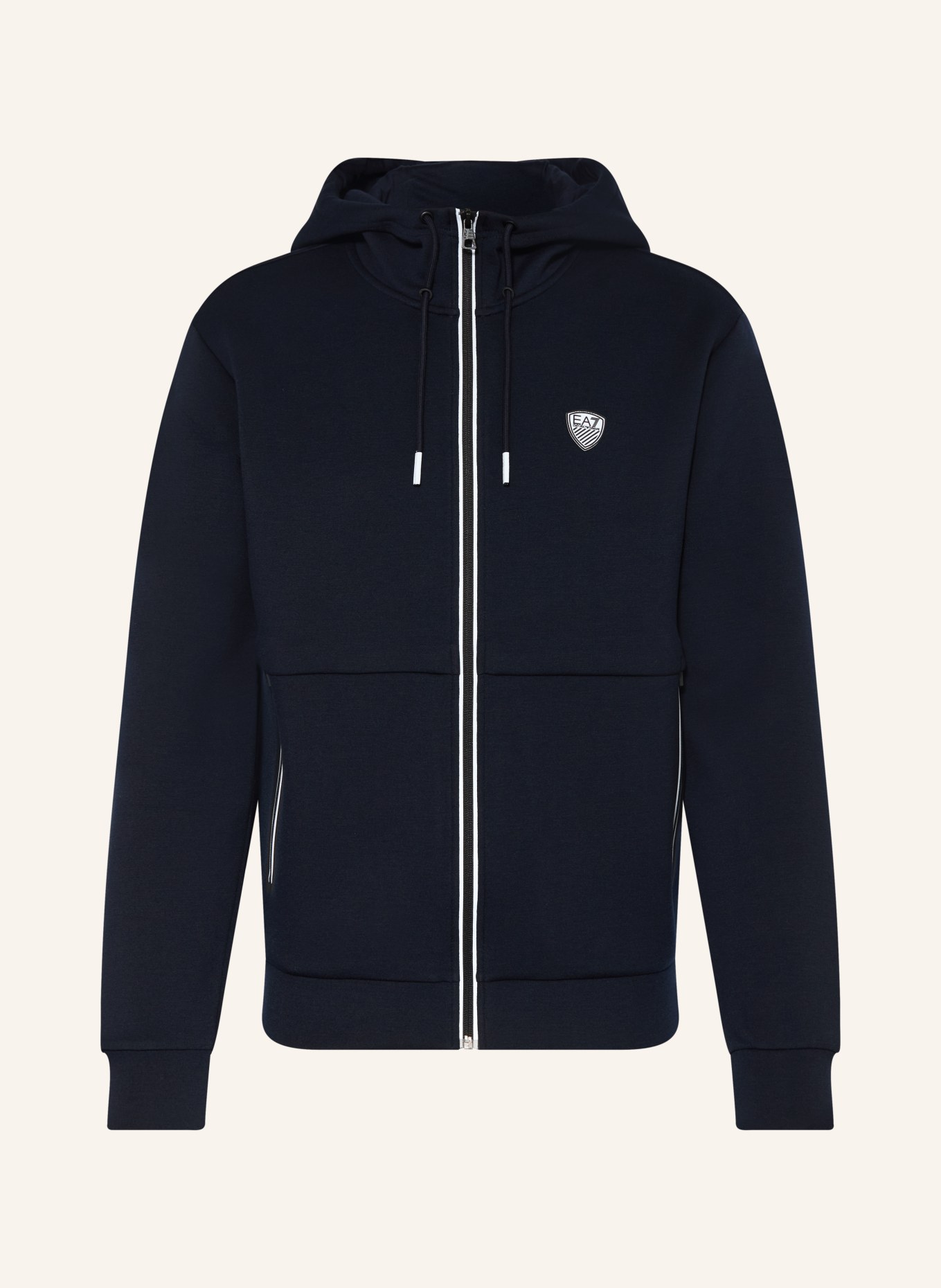 EA7 EMPORIO ARMANI Sweatjacke PREMIUM SHIELD: DUNKELBLAU