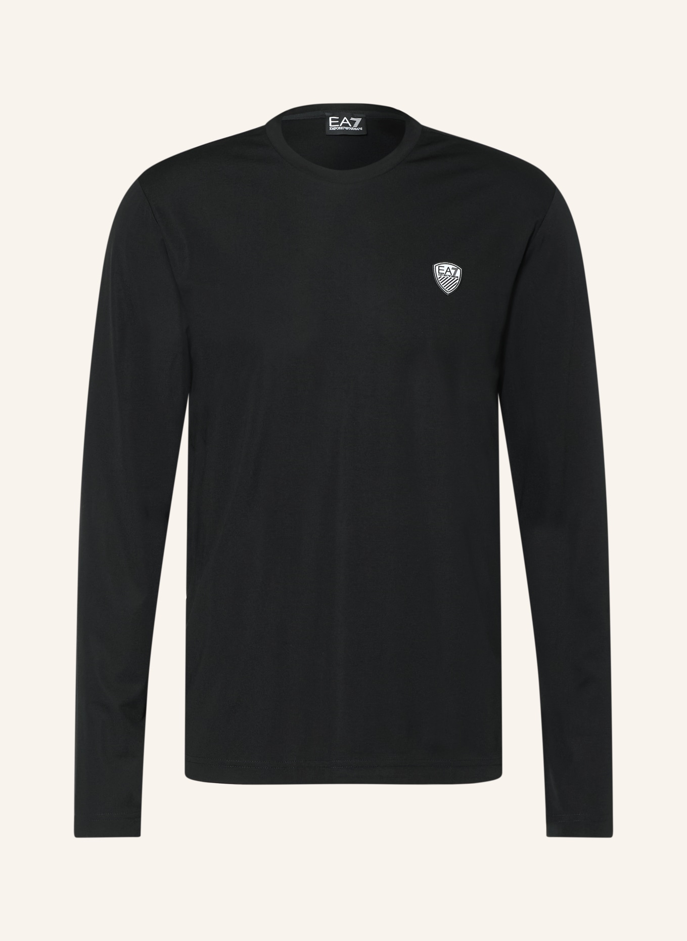 EA7 EMPORIO ARMANI Longsleeve: SCHWARZ