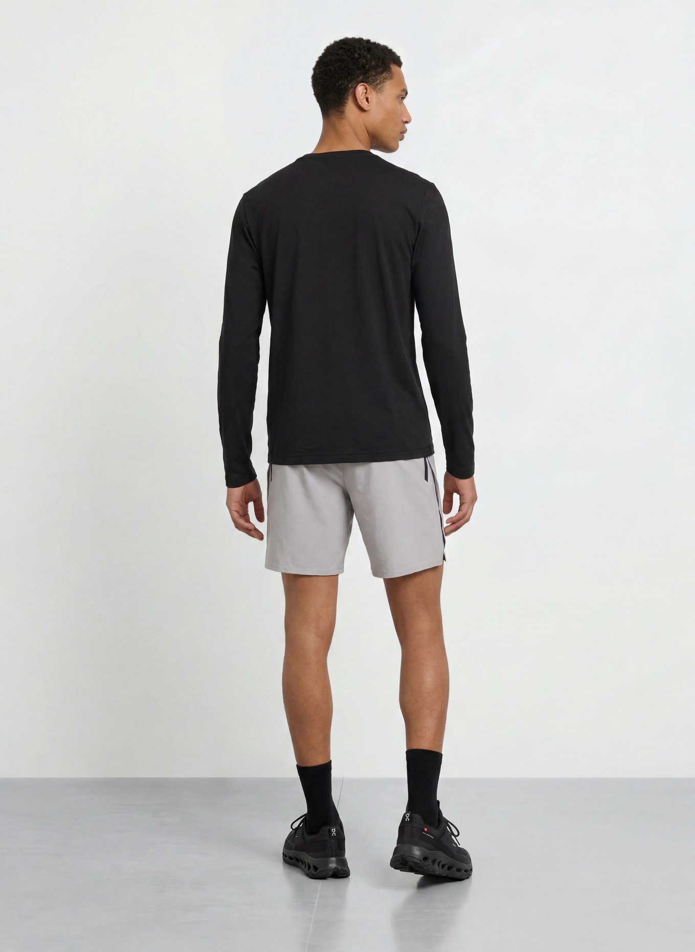 EA7 EMPORIO ARMANI Longsleeve: SCHWARZ