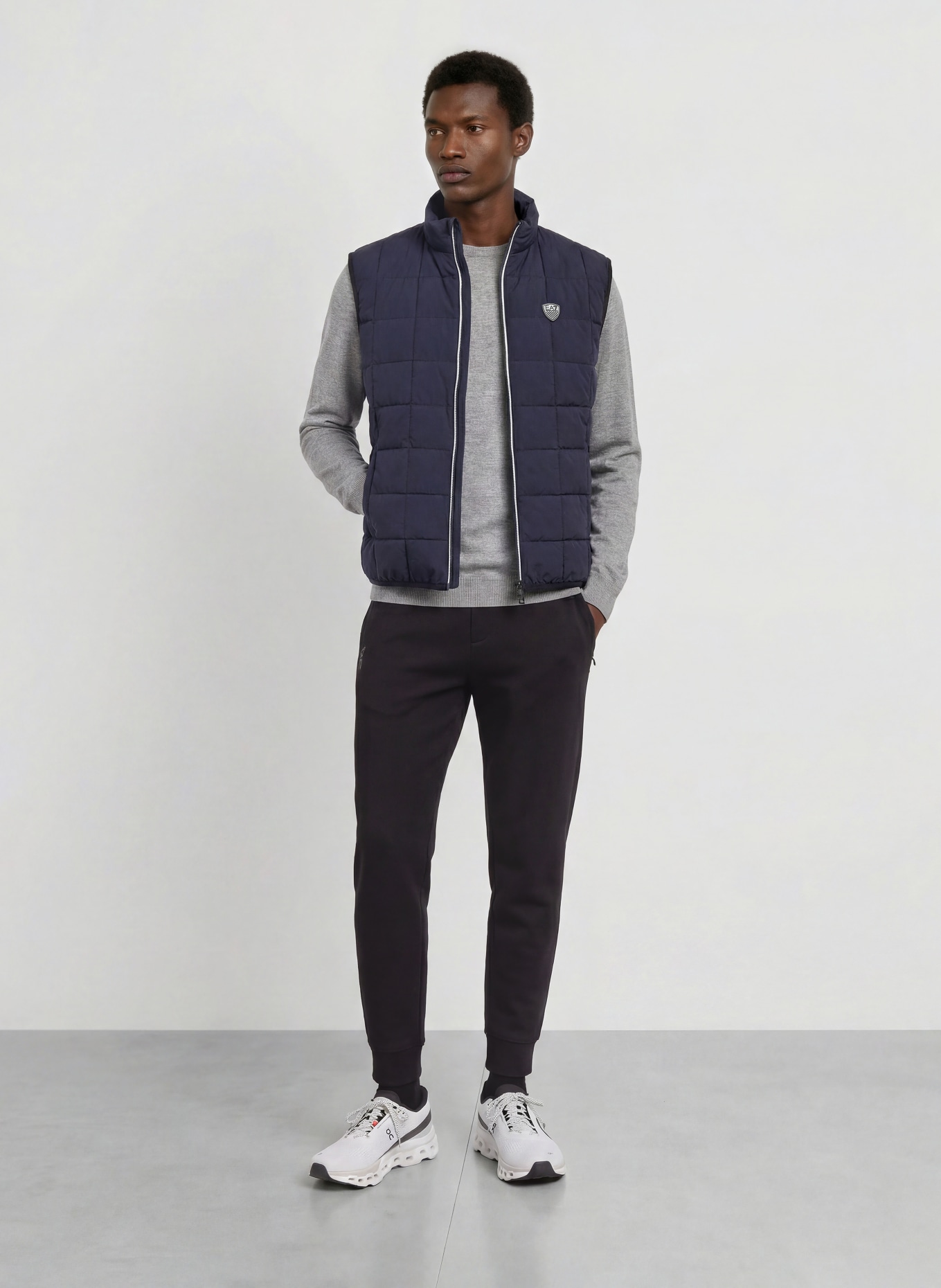 EA7 EMPORIO ARMANI Steppweste: DUNKELBLAU