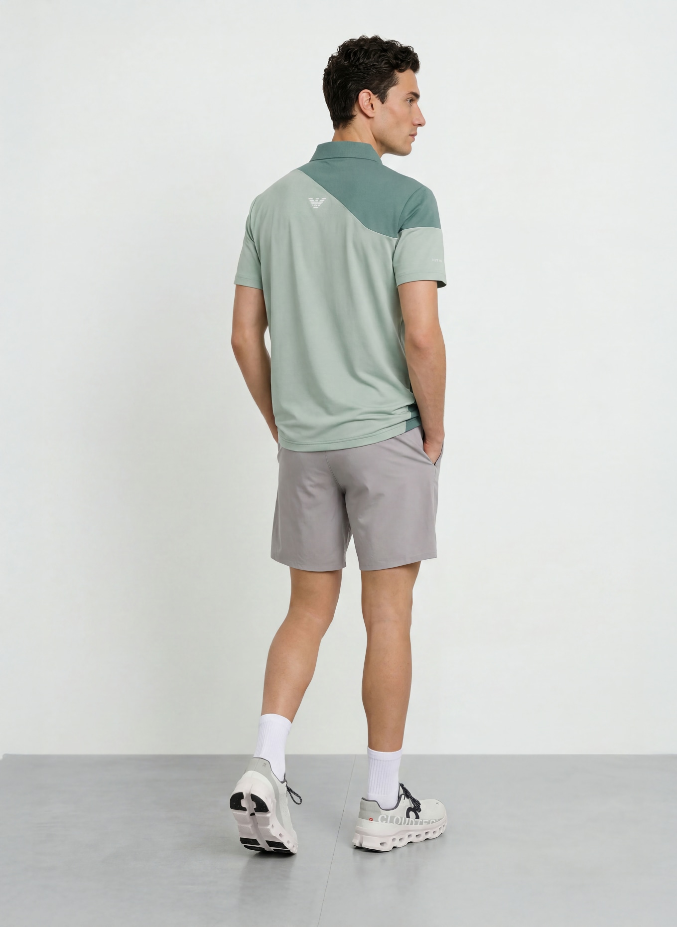 EA7 EMPORIO ARMANI Funktions-Poloshirt TENNIS PRO: GRÜN / HELLGRÜN