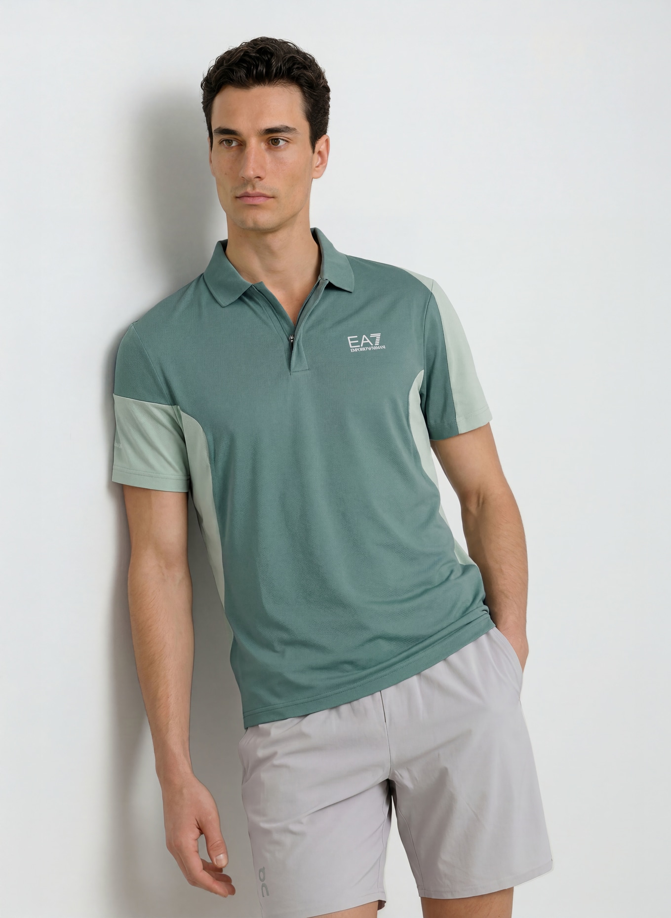 EA7 EMPORIO ARMANI Funktions-Poloshirt TENNIS PRO: GRÜN / HELLGRÜN