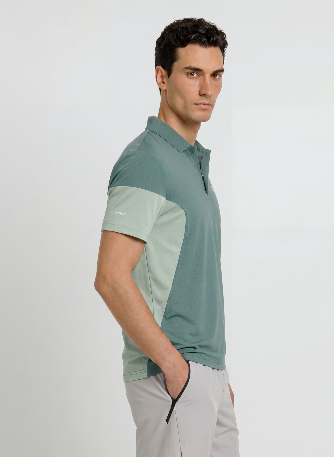 EA7 EMPORIO ARMANI Funktions-Poloshirt TENNIS PRO: GRÜN / HELLGRÜN