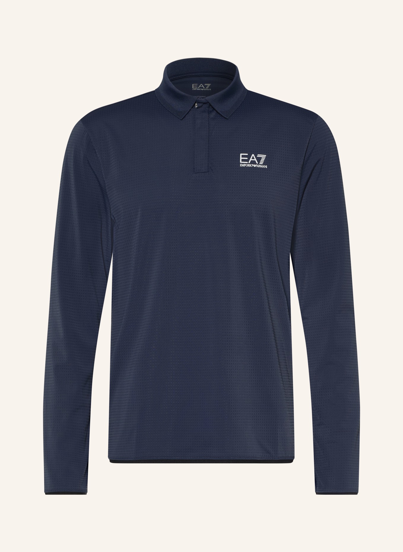 EA7 EMPORIO ARMANI Functioneel poloshirt, regular fit: DONKERBLAUW