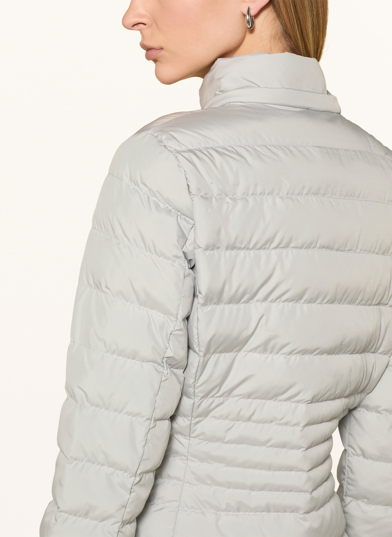 EA7 EMPORIO ARMANI Steppjacke mit abnehmbarer Kapuze: HELLGRAU