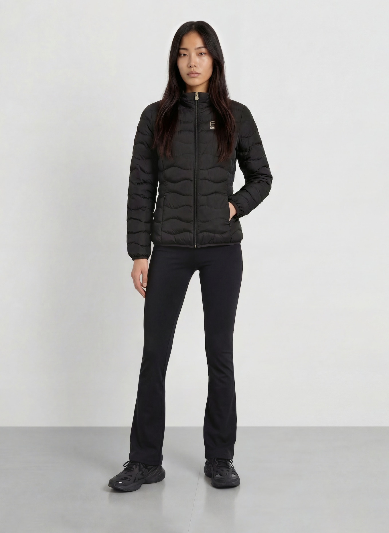 EA7 EMPORIO ARMANI Quilted jacket: BLACK