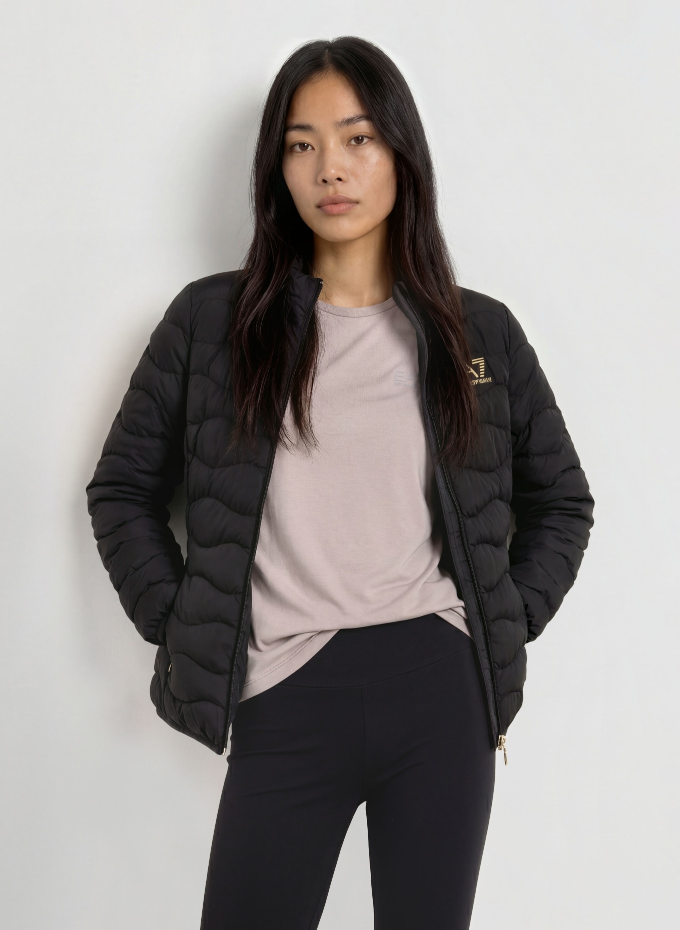EA7 EMPORIO ARMANI Quilted jacket: BLACK