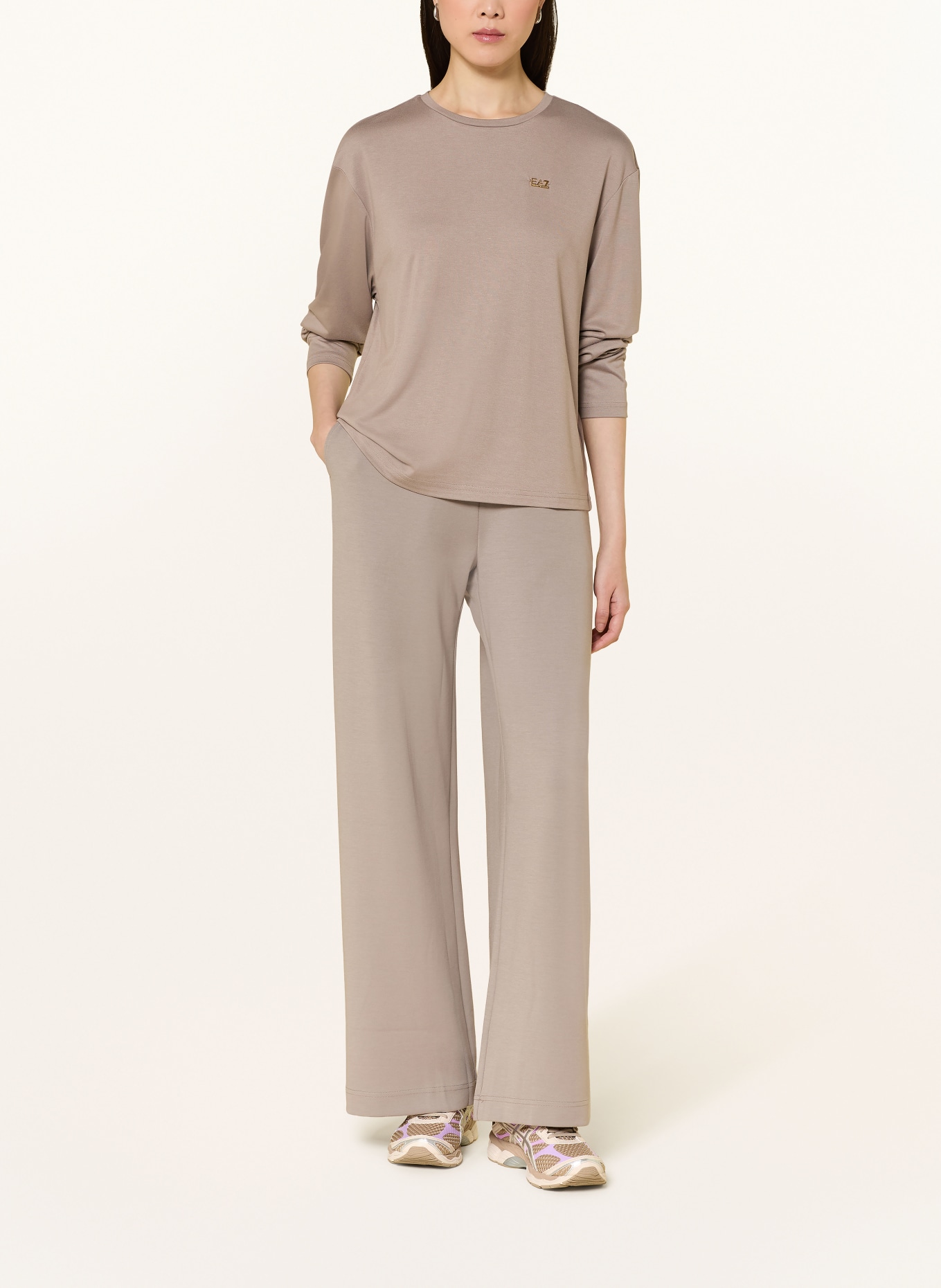 EA7 EMPORIO ARMANI TRAIN CORE Long-sleeve shirt: TAUPE
