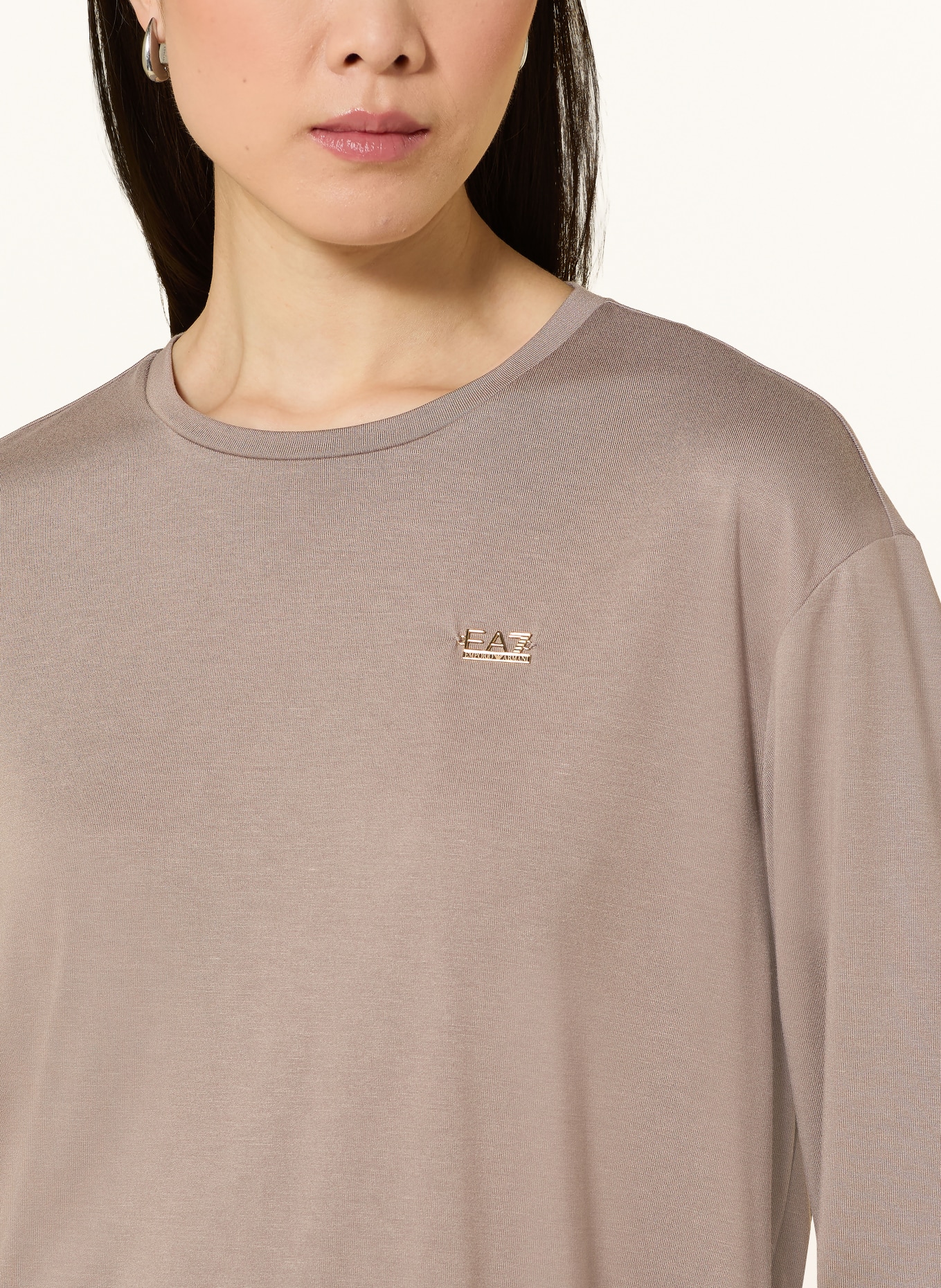 EA7 EMPORIO ARMANI TRAIN CORE Long-sleeve shirt: TAUPE