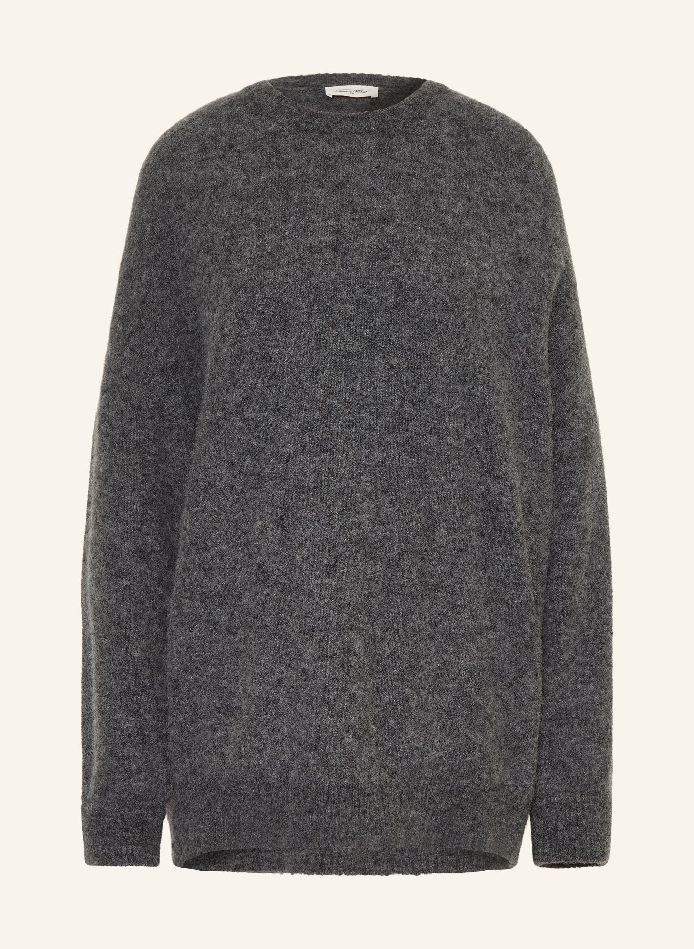 American Vintage Oversized-Pullover VITOW mit Alpaka: DUNKELGRAU