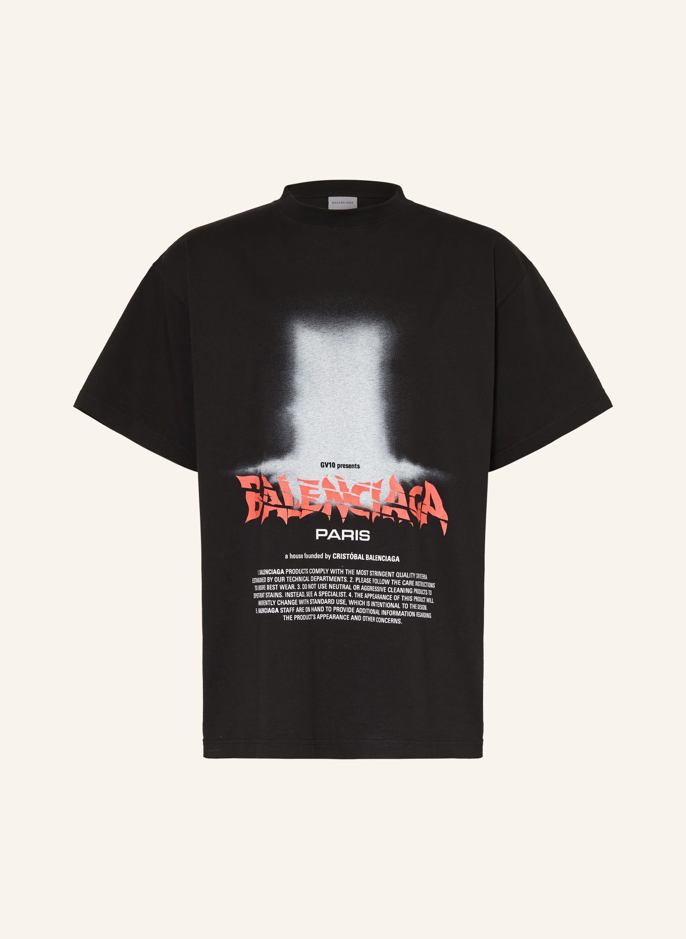BALENCIAGA Oversized-Shirt THE DOOR: SCHWARZ