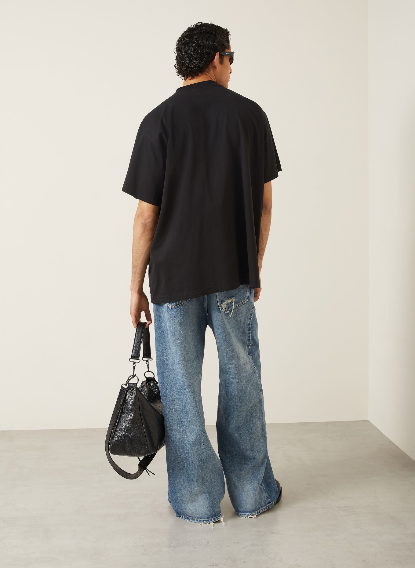 BALENCIAGA Oversized-Shirt THE DOOR: SCHWARZ