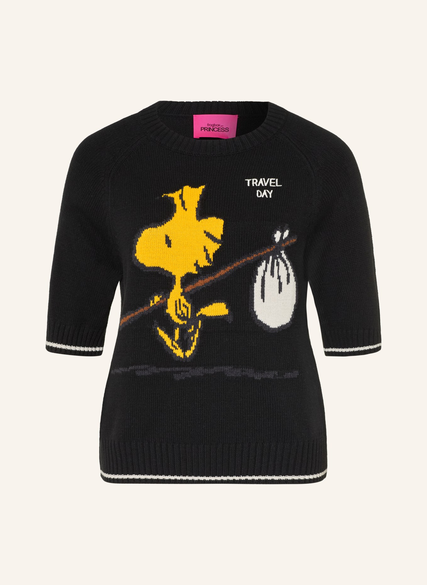 FrogBox Knit shirt: BLACK / YELLOW / WHITE