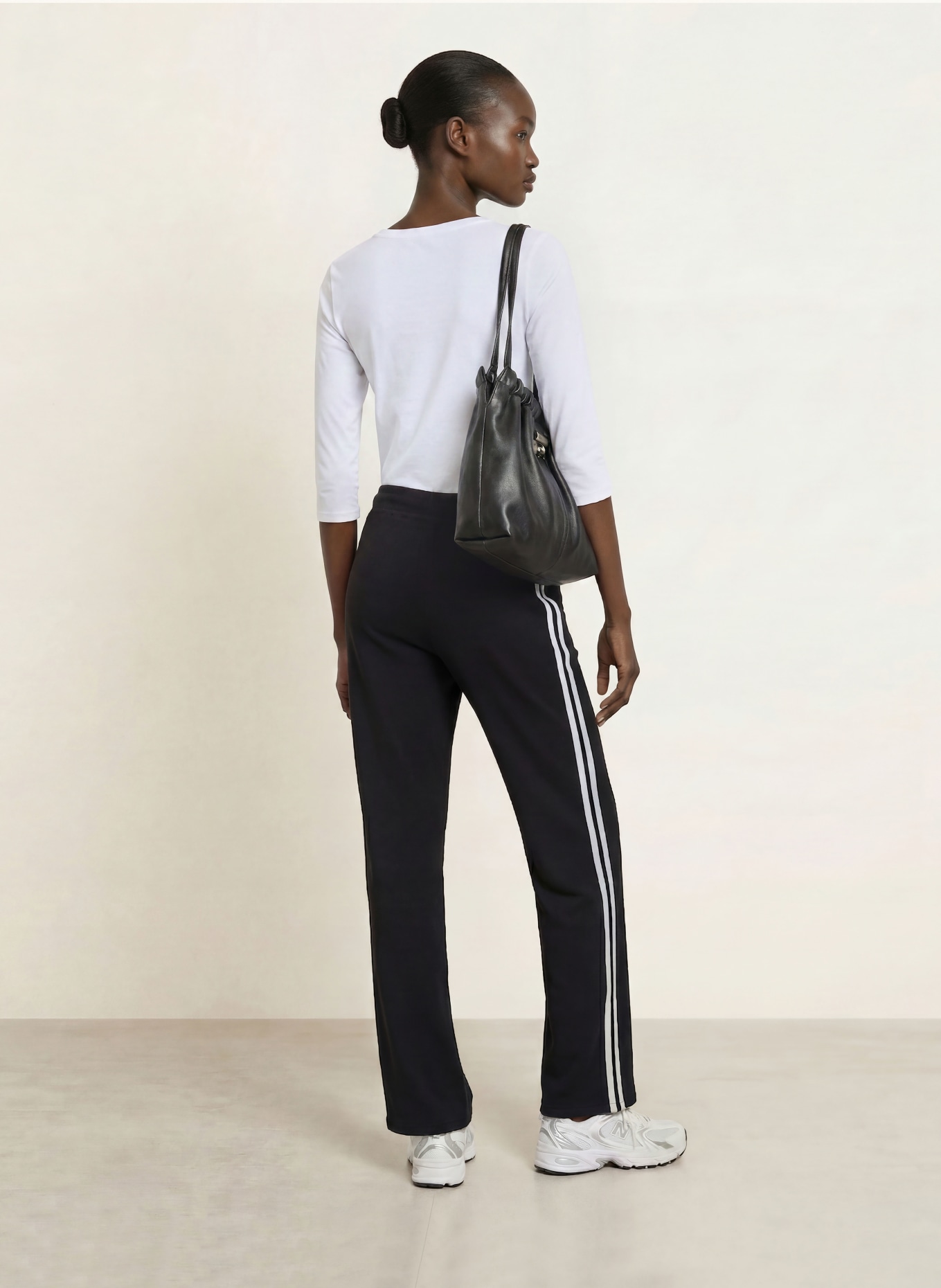 FrogBox Sweatpants med galonstriber: SORT / HVID