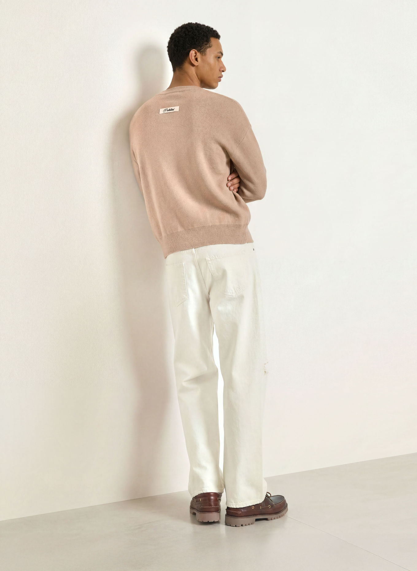 PROHIBITED Pullover: BEIGE