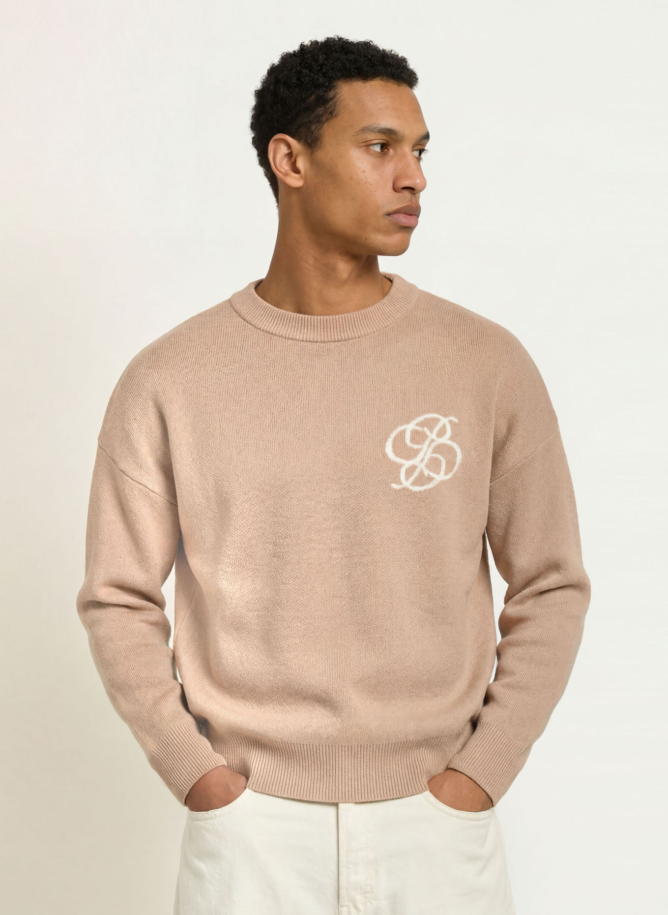PROHIBITED Pullover: BEIGE
