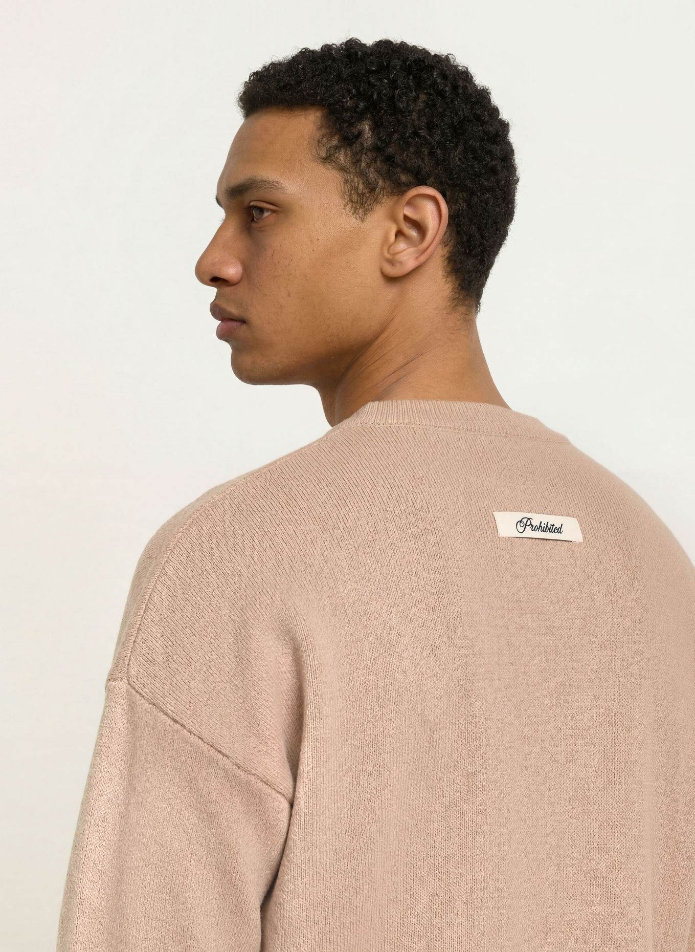 PROHIBITED Pullover: BEIGE