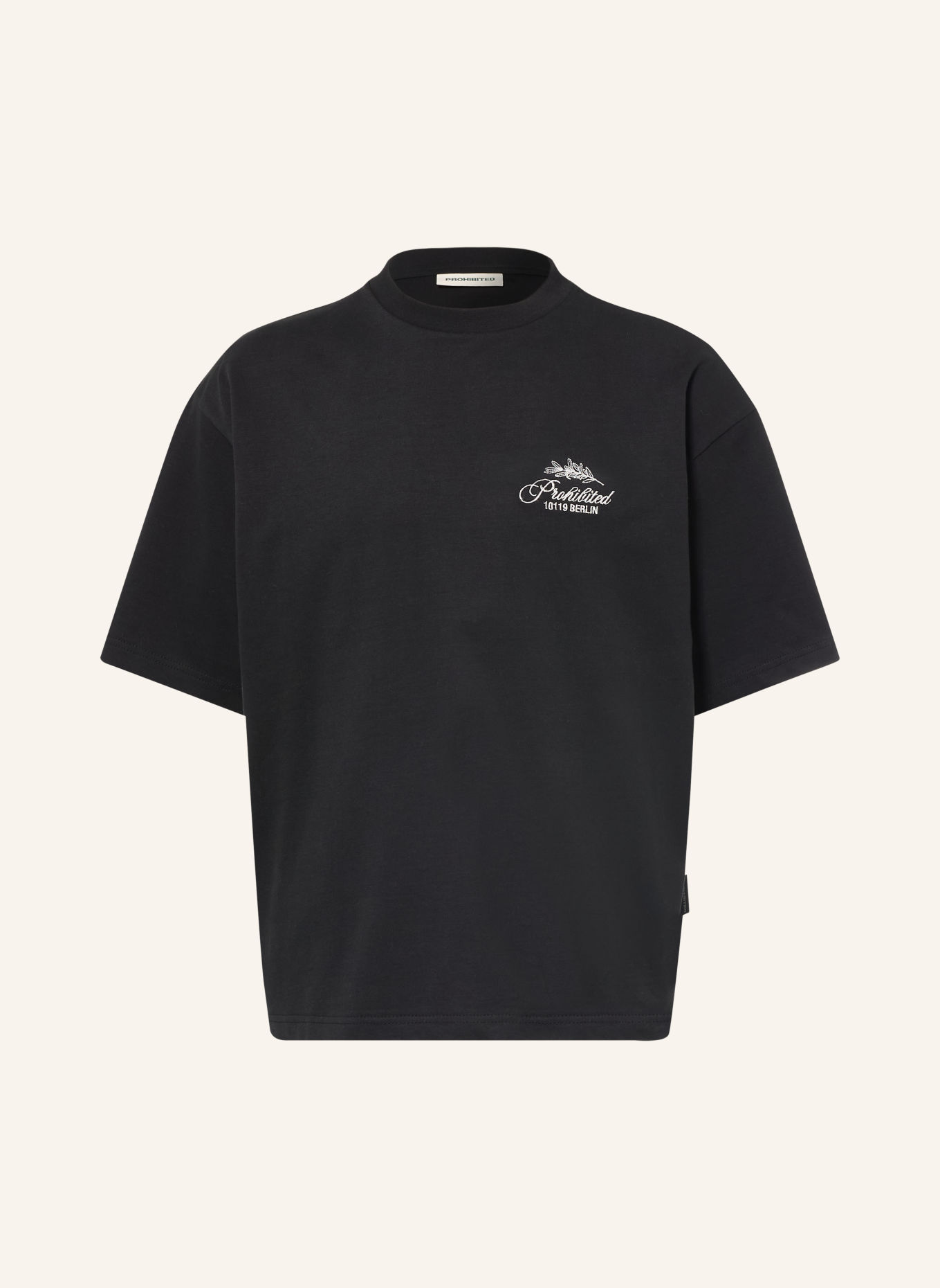 PROHIBITED T-shirt: BLACK