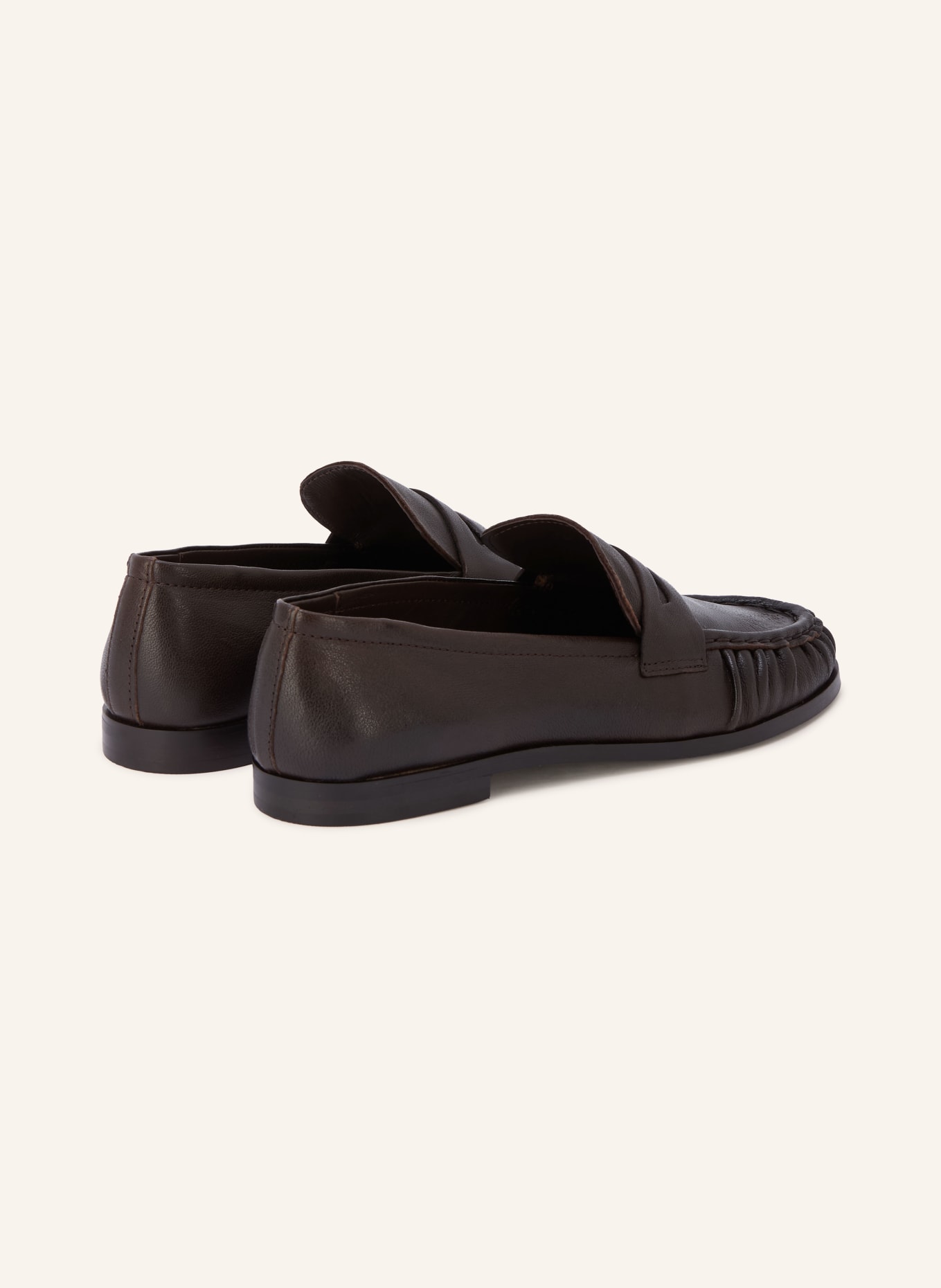 MRS & HUGS Penny loafer: DARK BROWN
