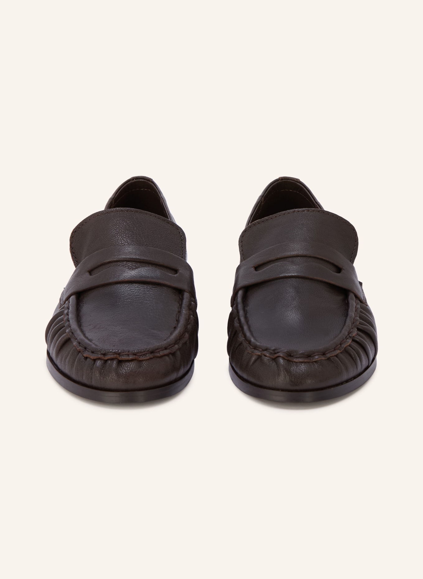 MRS & HUGS Penny loafer: DARK BROWN