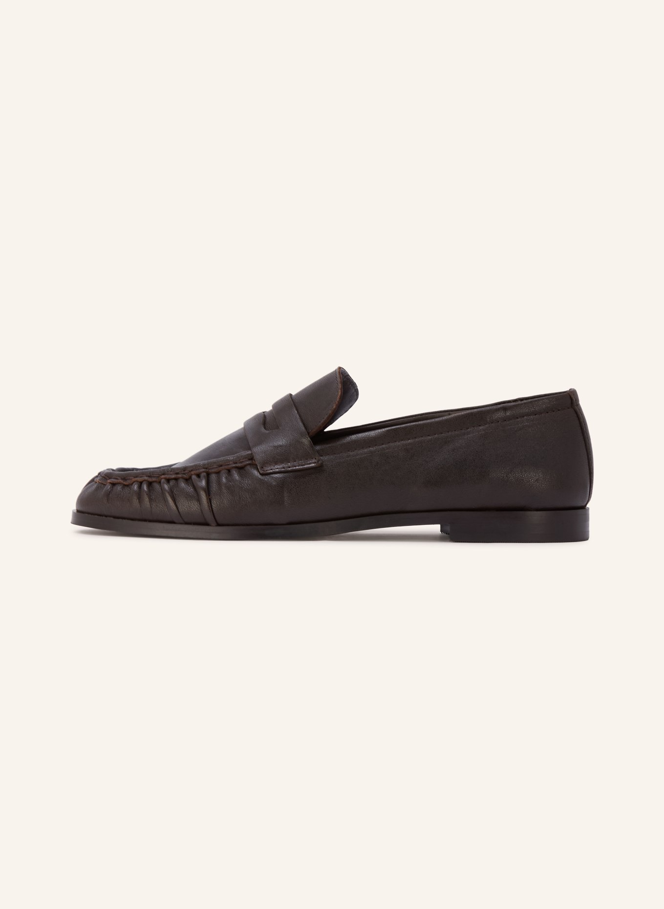MRS & HUGS Penny loafer: DARK BROWN