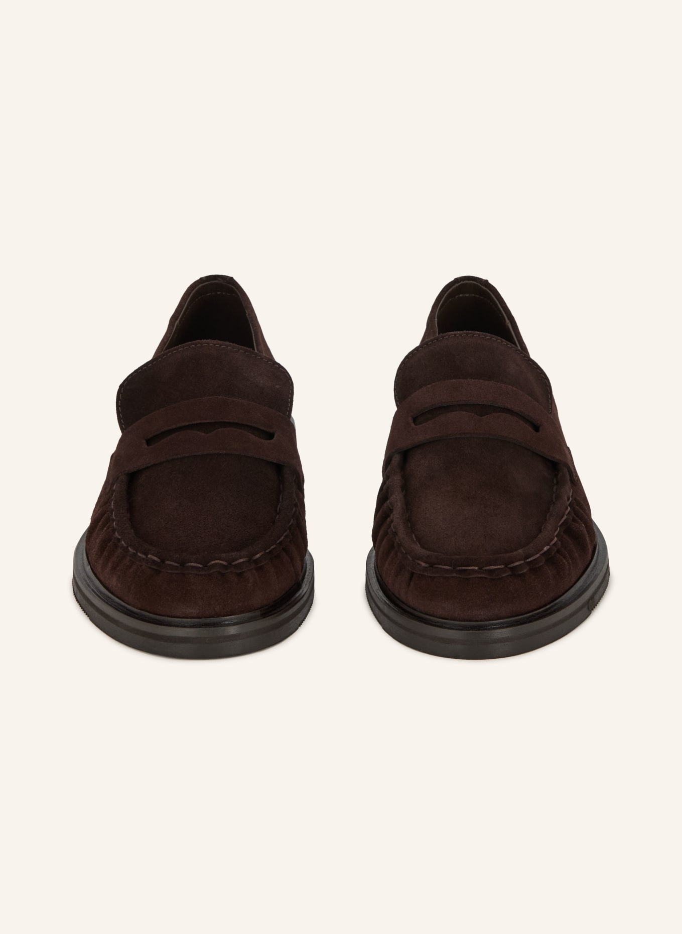 MRS & HUGS Pennyloafer: MARRON FONCÉ