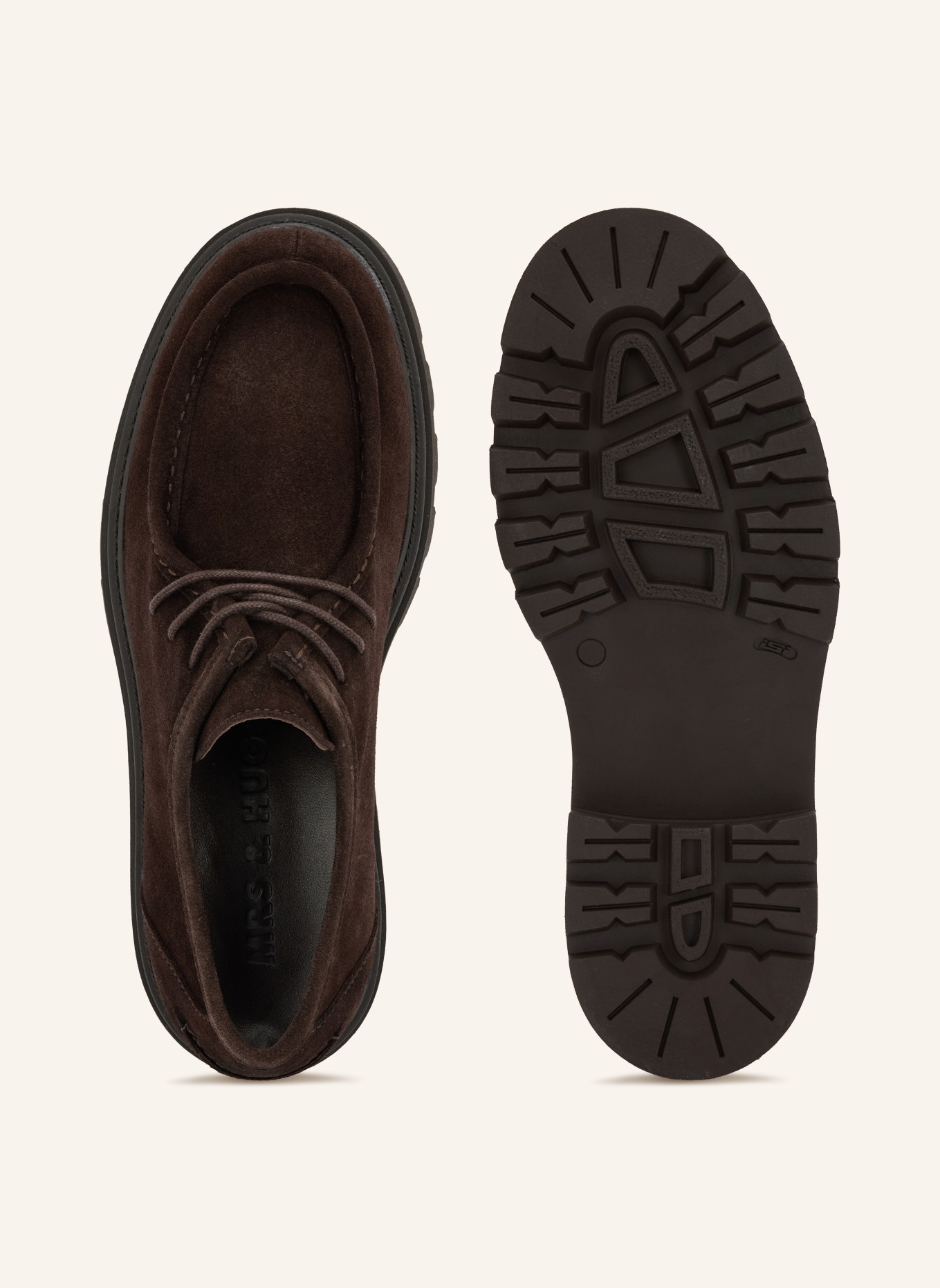 MRS & HUGS Veterschoen: MARRON FONCÉ