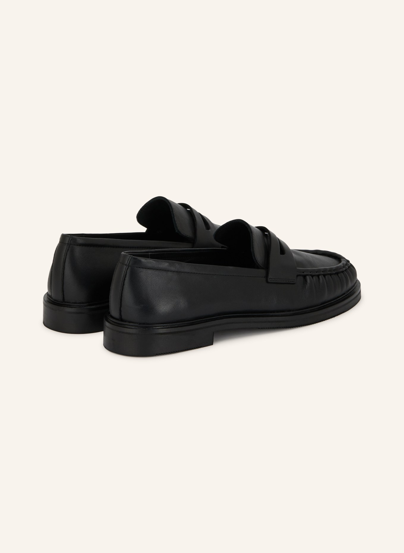 MRS & HUGS Pennyloafer: ZWART