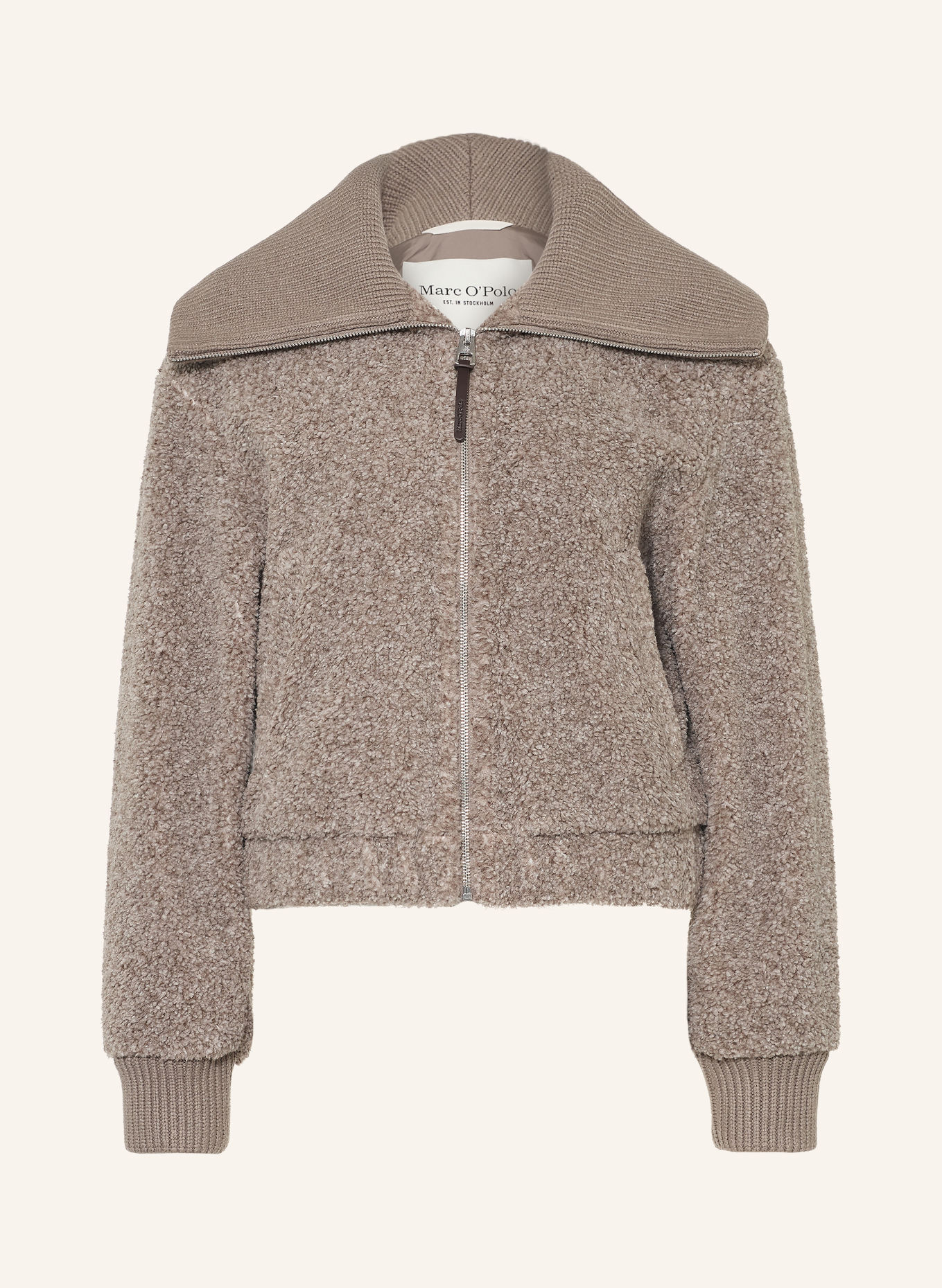 Marc O'Polo Teddyfell-Jacke: TAUPE