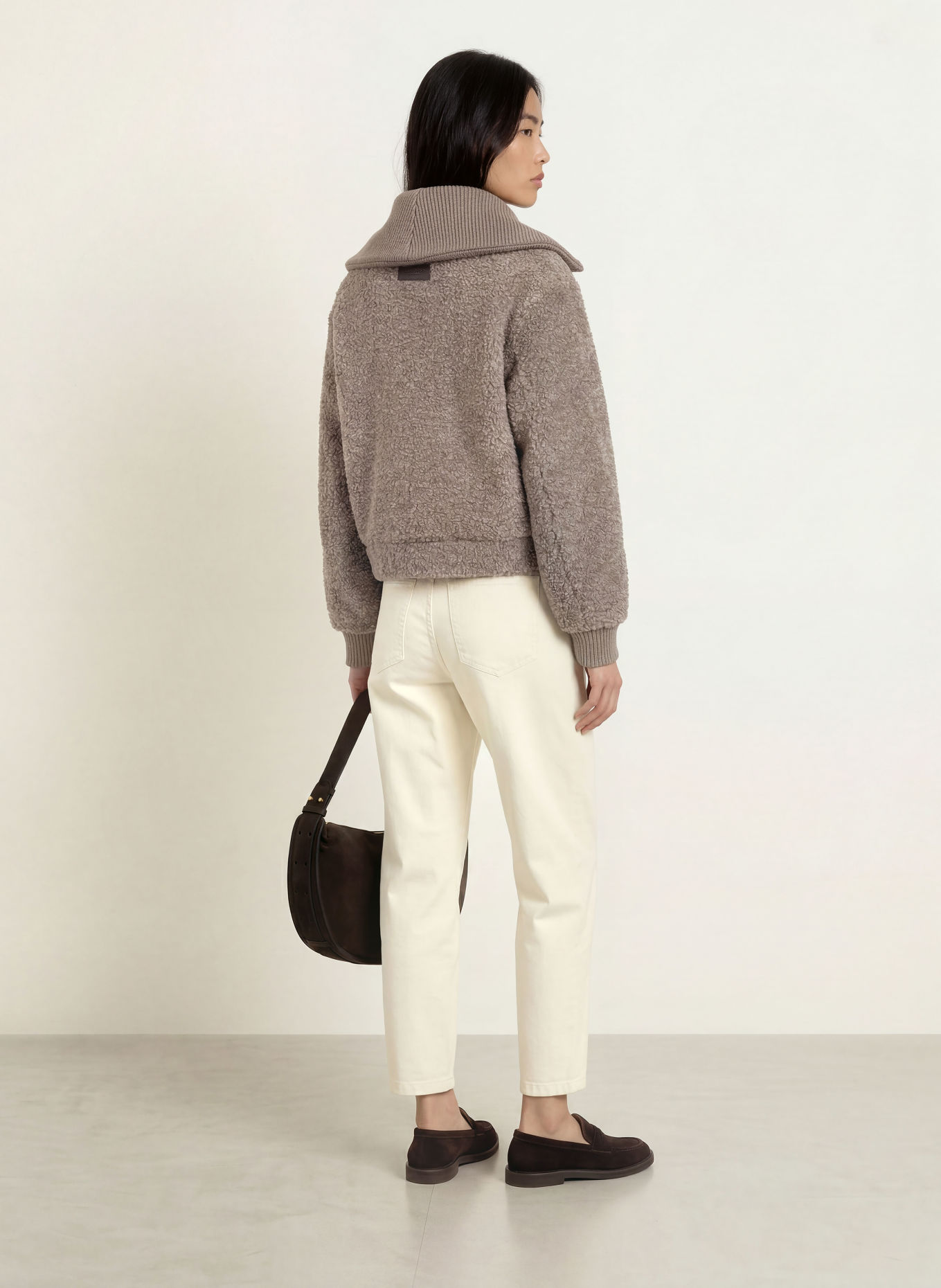 Marc O'Polo Teddyfell-Jacke: TAUPE