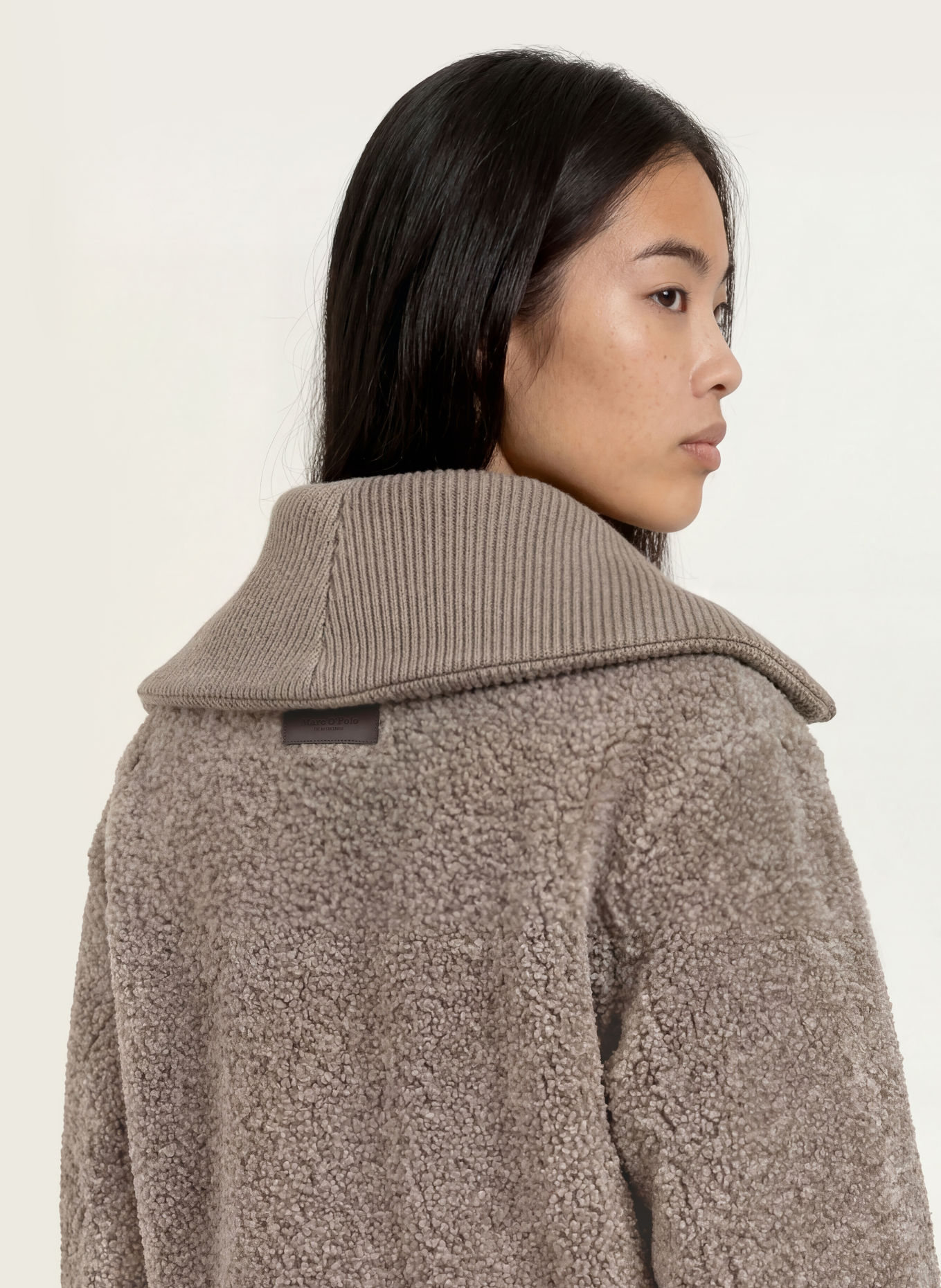 Marc O'Polo Teddyfell-Jacke: TAUPE
