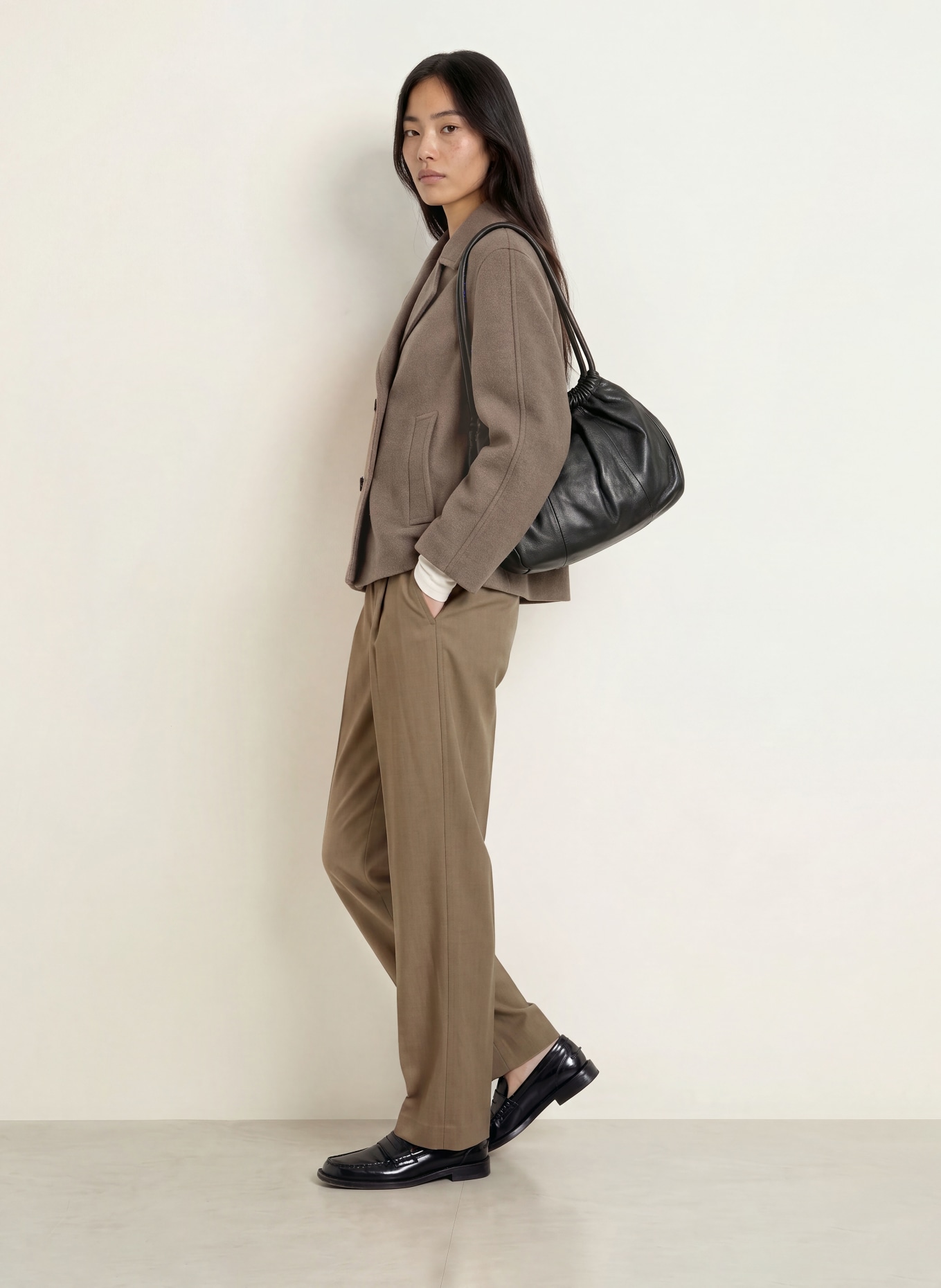 Marc O'Polo Marlenehose: TAUPE