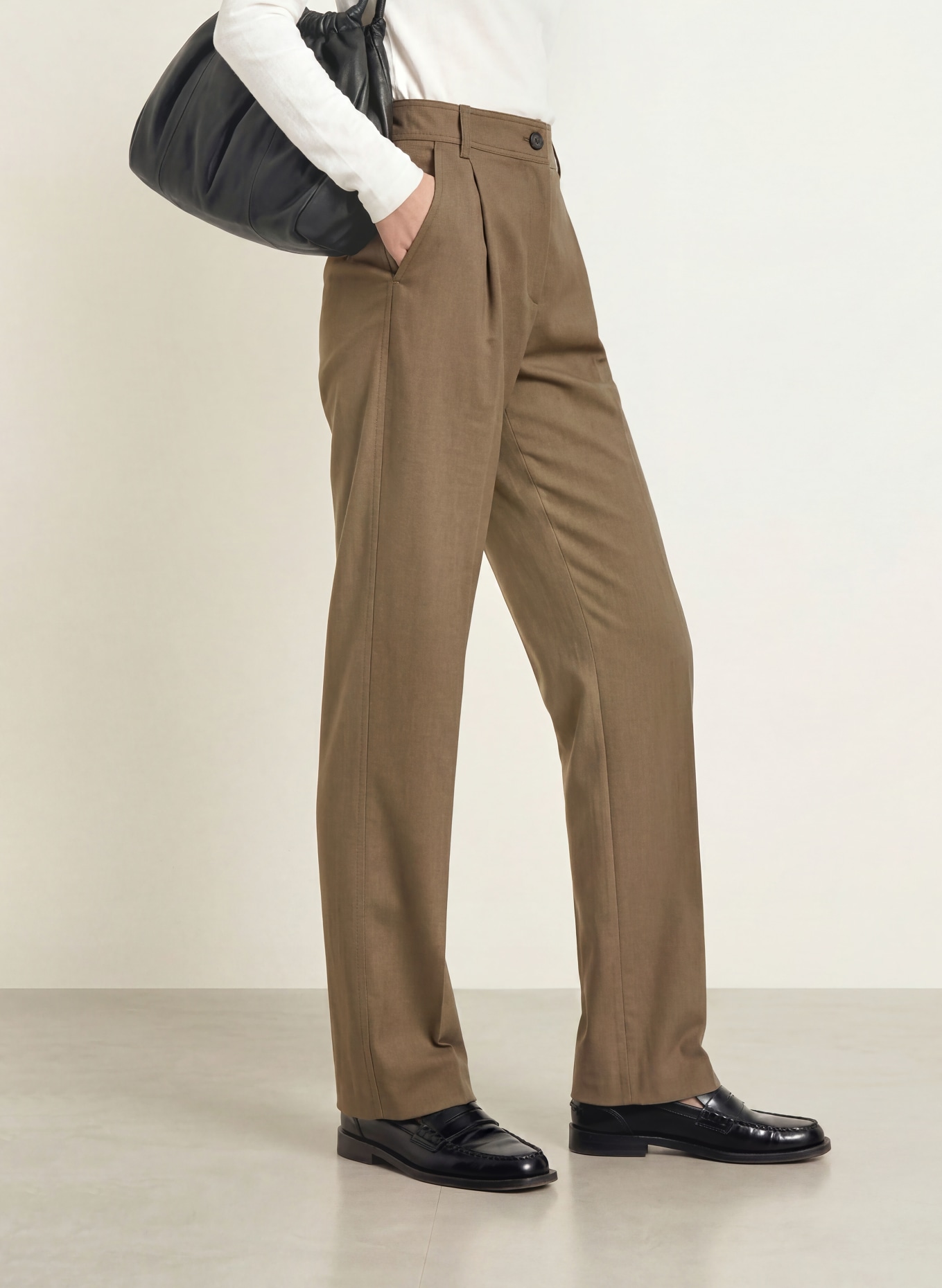 Marc O'Polo Marlenehose: TAUPE