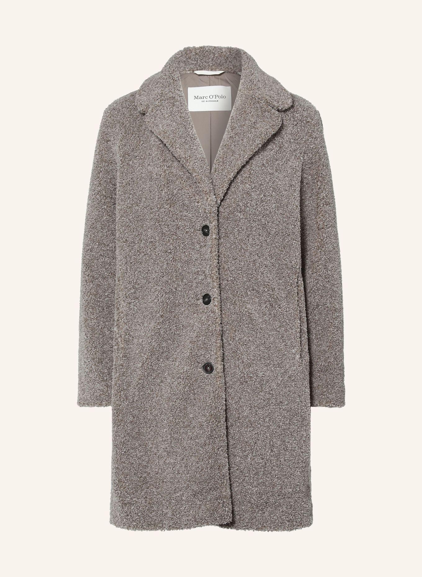 Marc O'Polo Teddyfell-Mantel: TAUPE