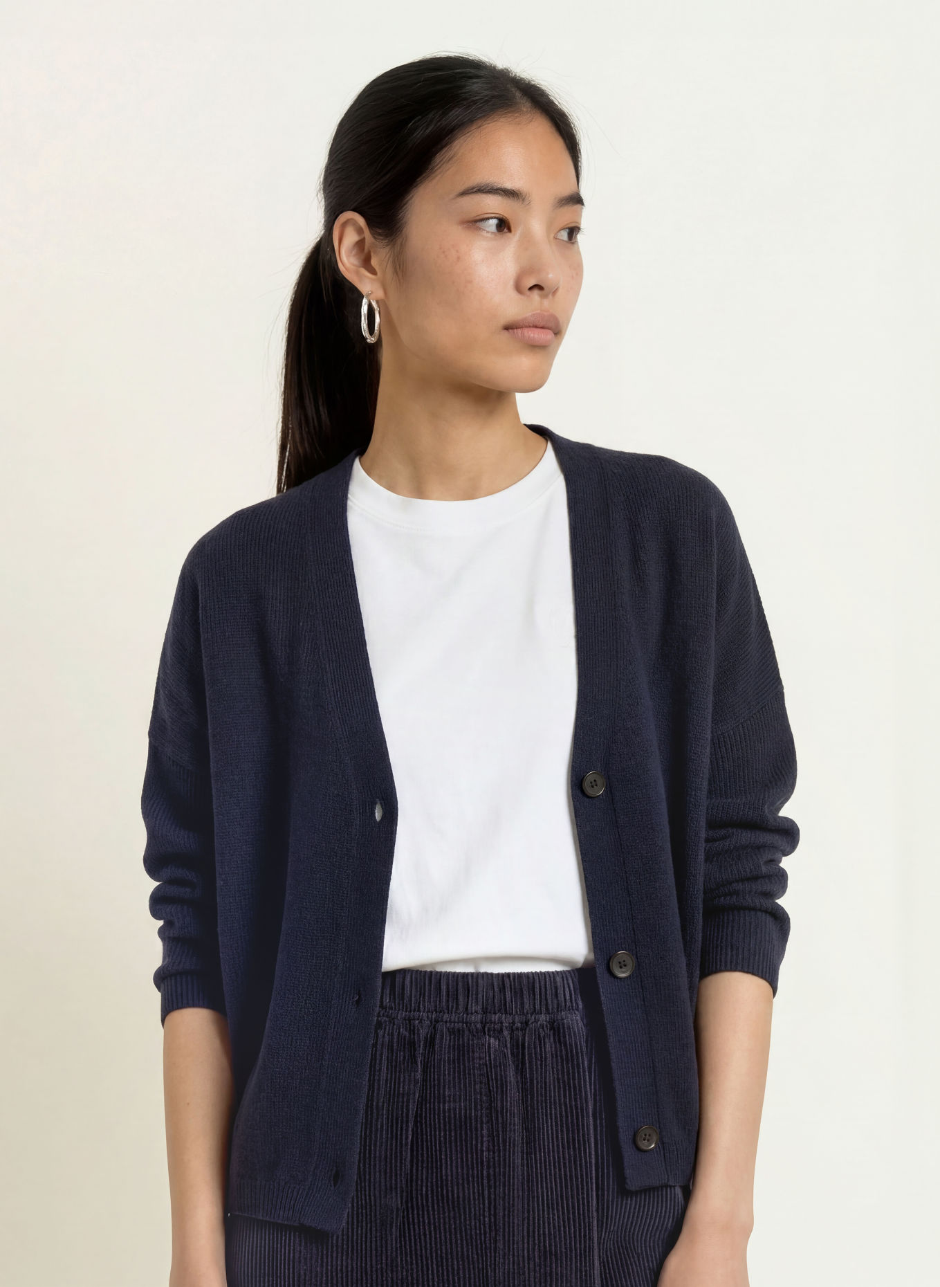 Marc O'Polo Strickjacke: DUNKELBLAU
