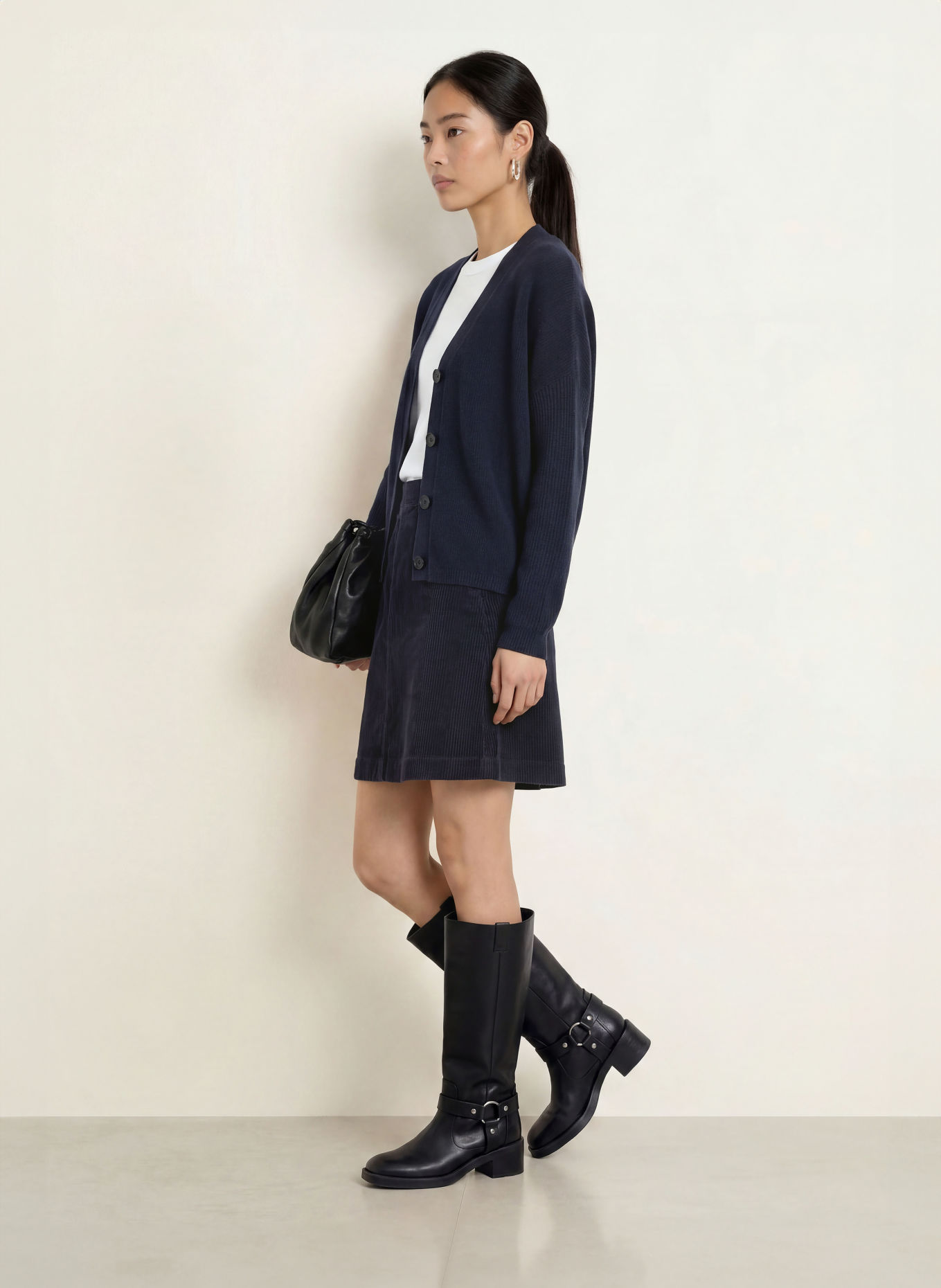 Marc O'Polo Strickjacke: DUNKELBLAU