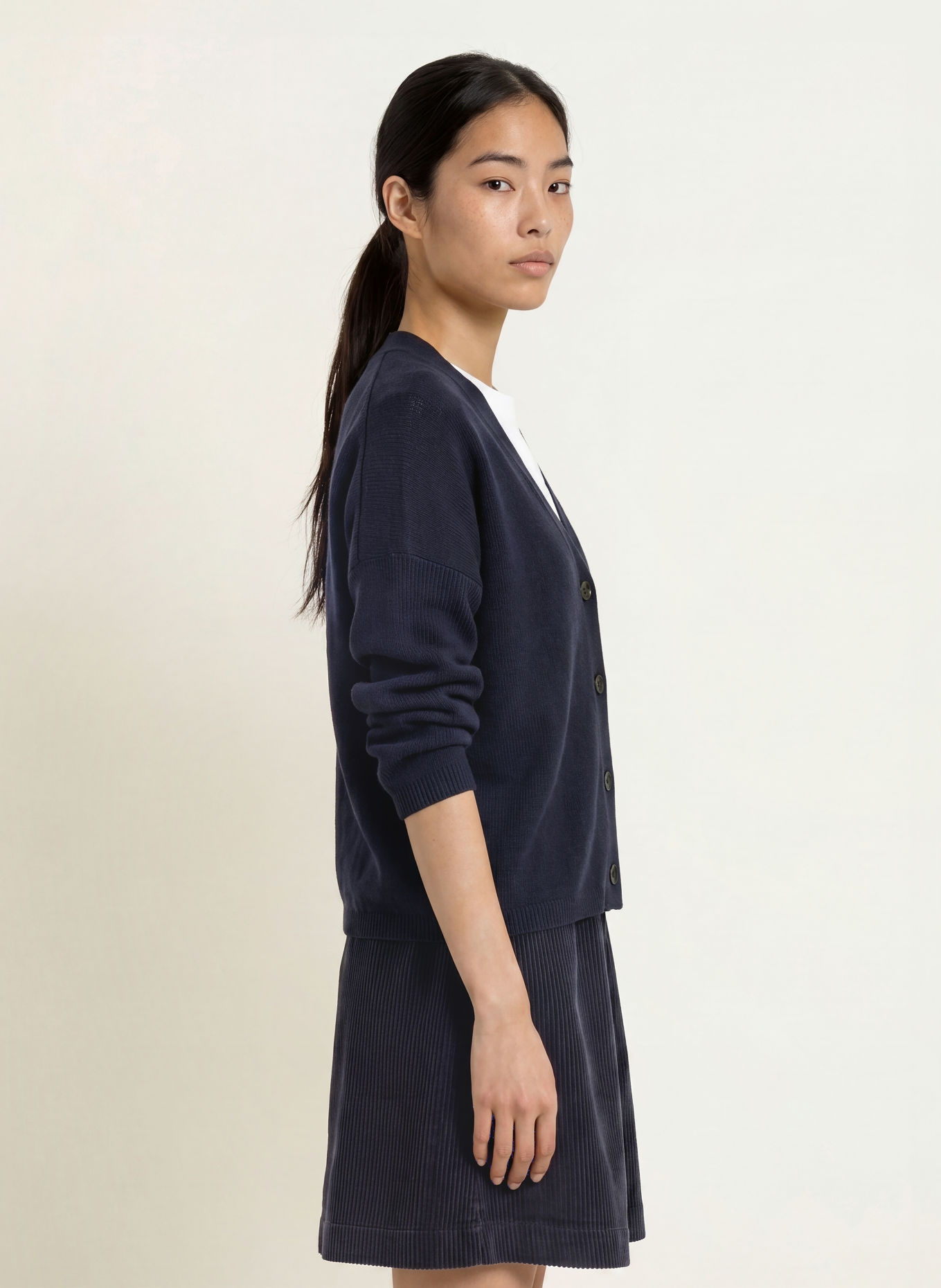 Marc O'Polo Strickjacke: DUNKELBLAU