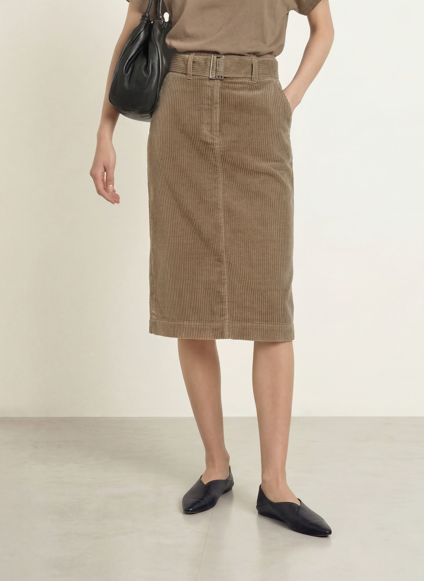 Marc O'Polo Corduroy skirt: BEIGE