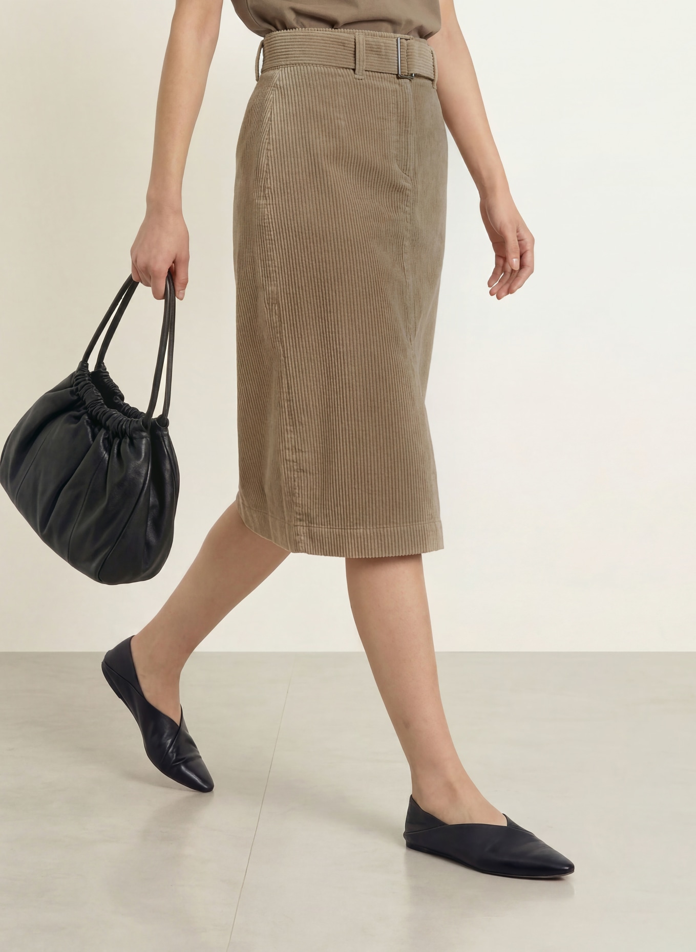 Marc O'Polo Corduroy skirt: BEIGE
