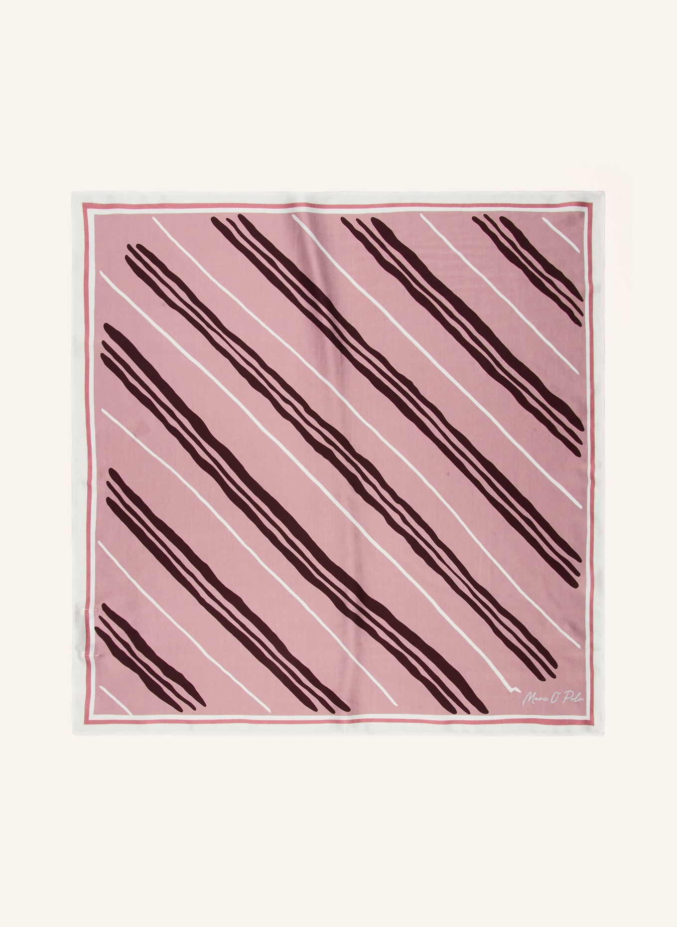 Marc O'Polo Scarf: DUSKY PINK / WHITE / BLACK