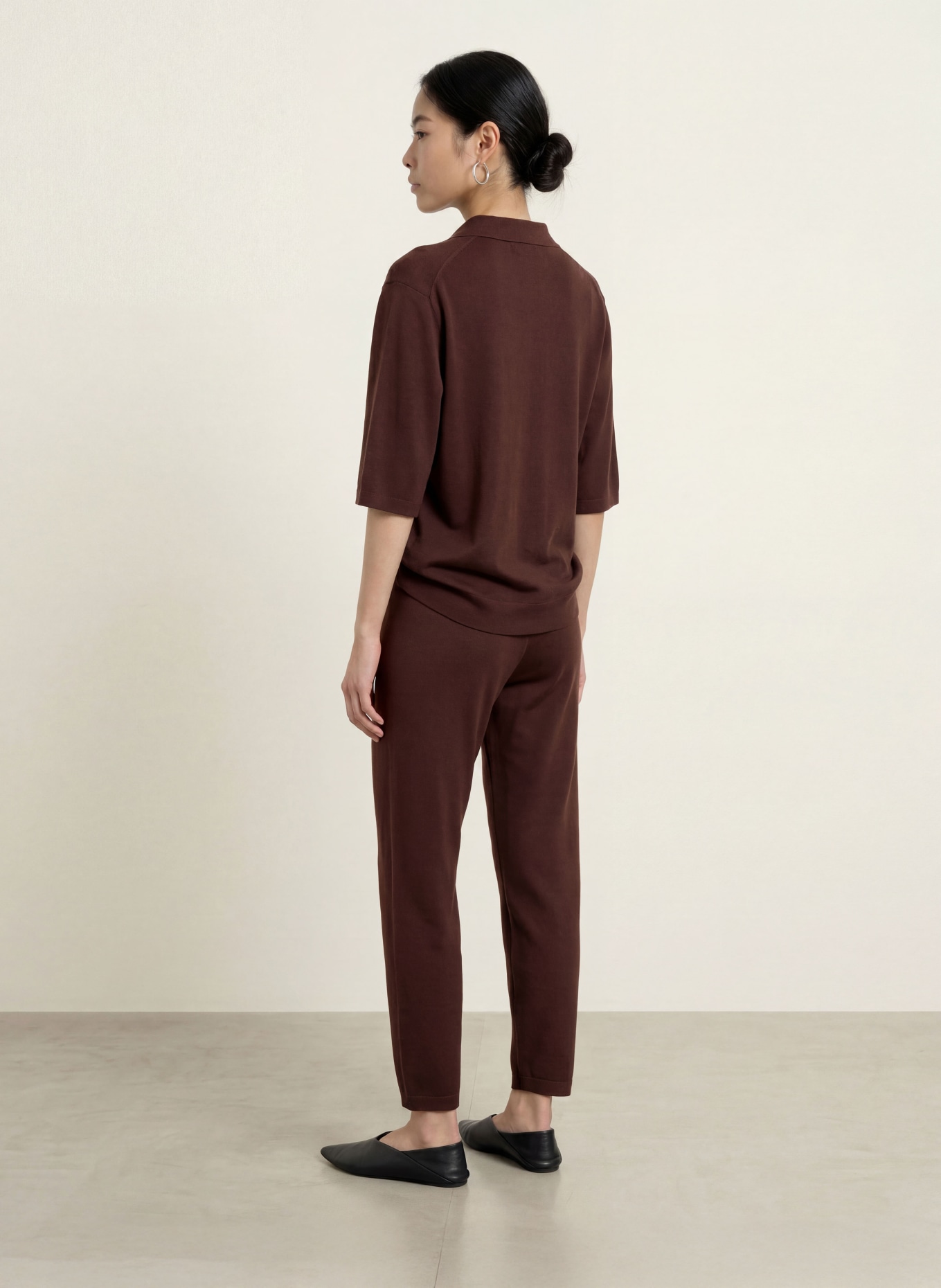 Marc O'Polo Gebreid shirt: DONKERROOD