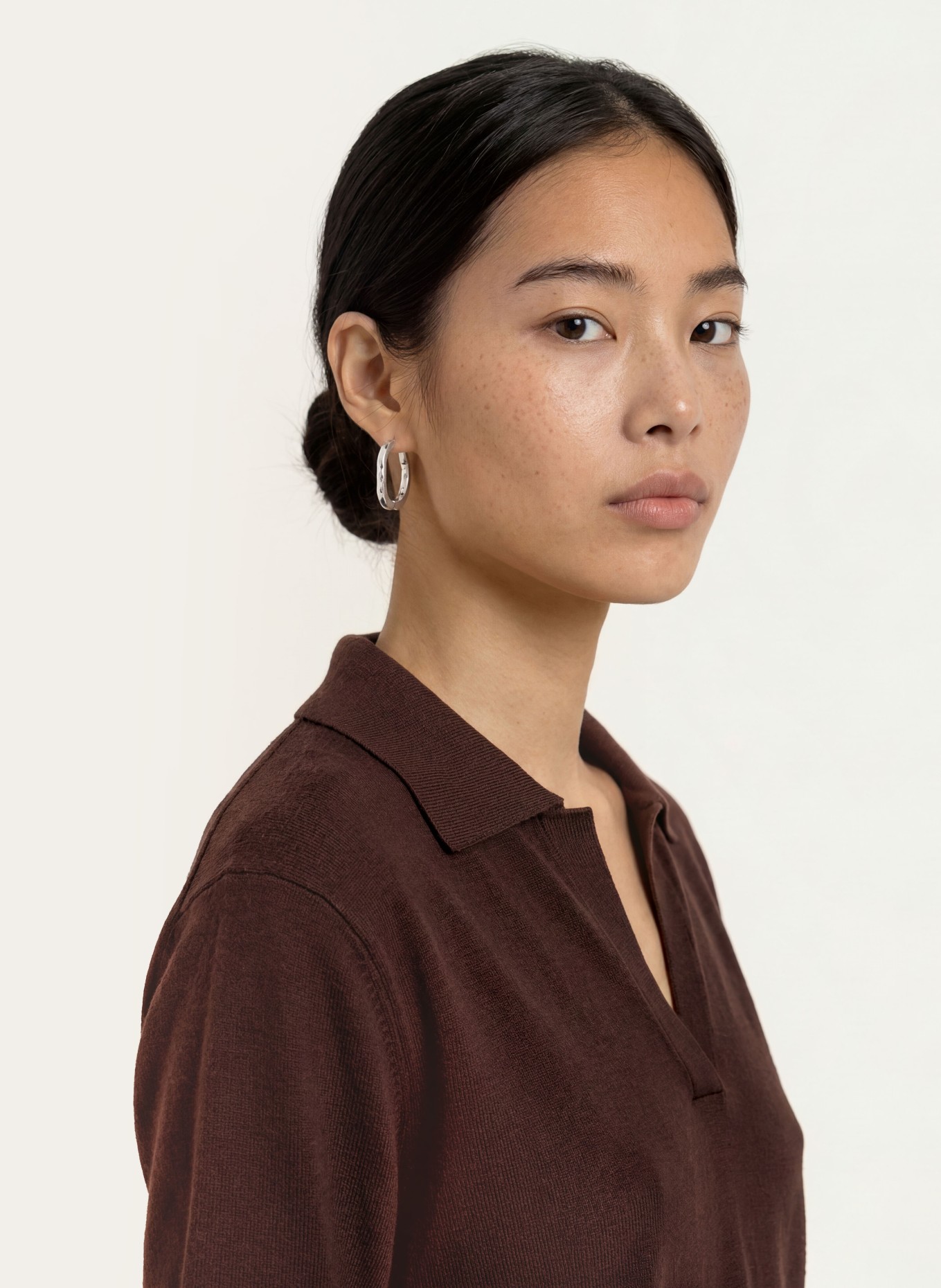 Marc O'Polo Gebreid shirt: DONKERROOD