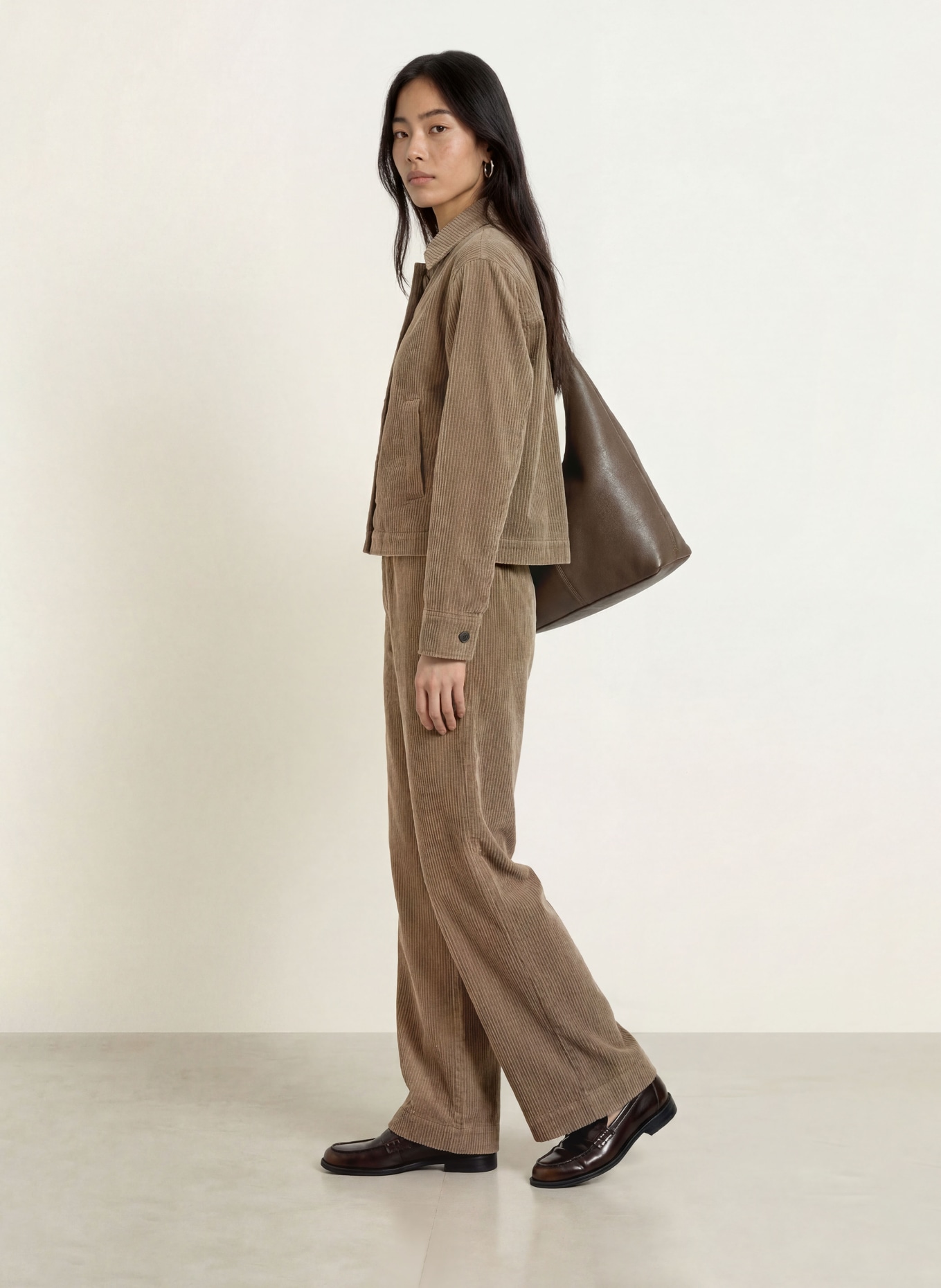 Marc O'Polo Cord-Overshirt: BEIGE