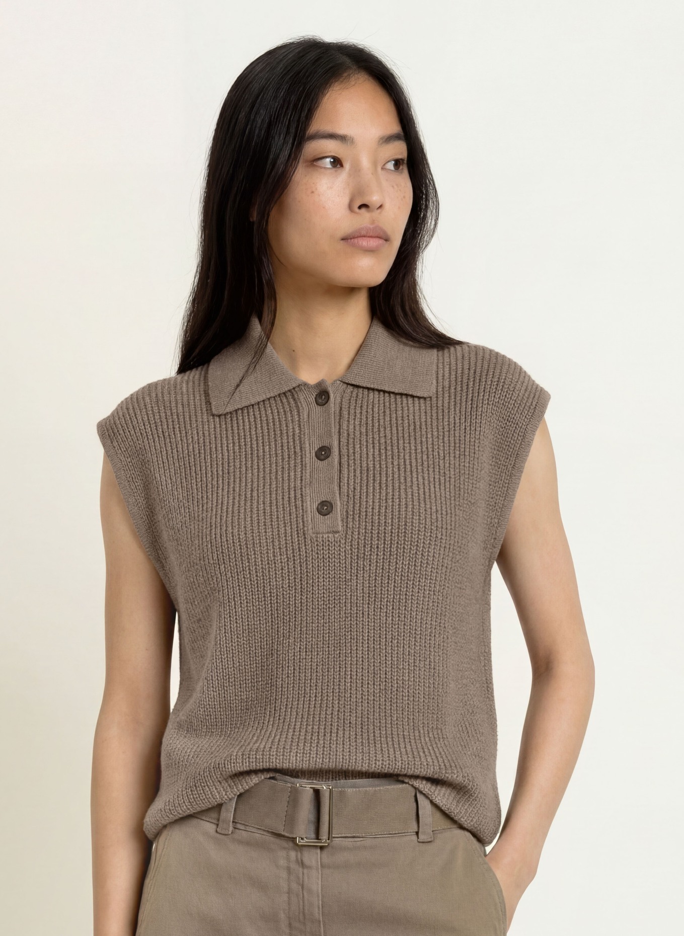 Marc O'Polo Sweater vest: TAUPE