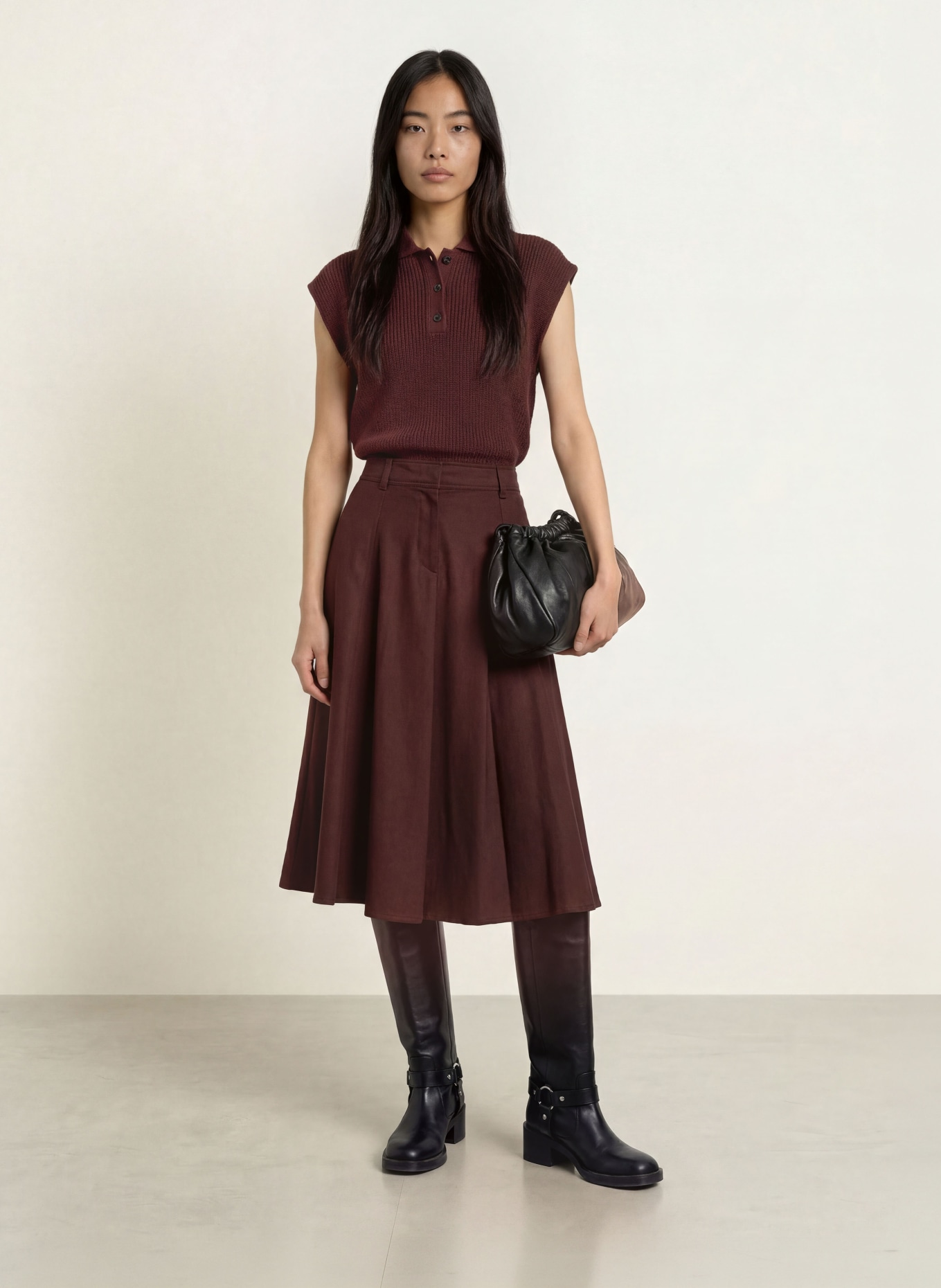 Marc O'Polo Sweater vest: DARK PURPLE
