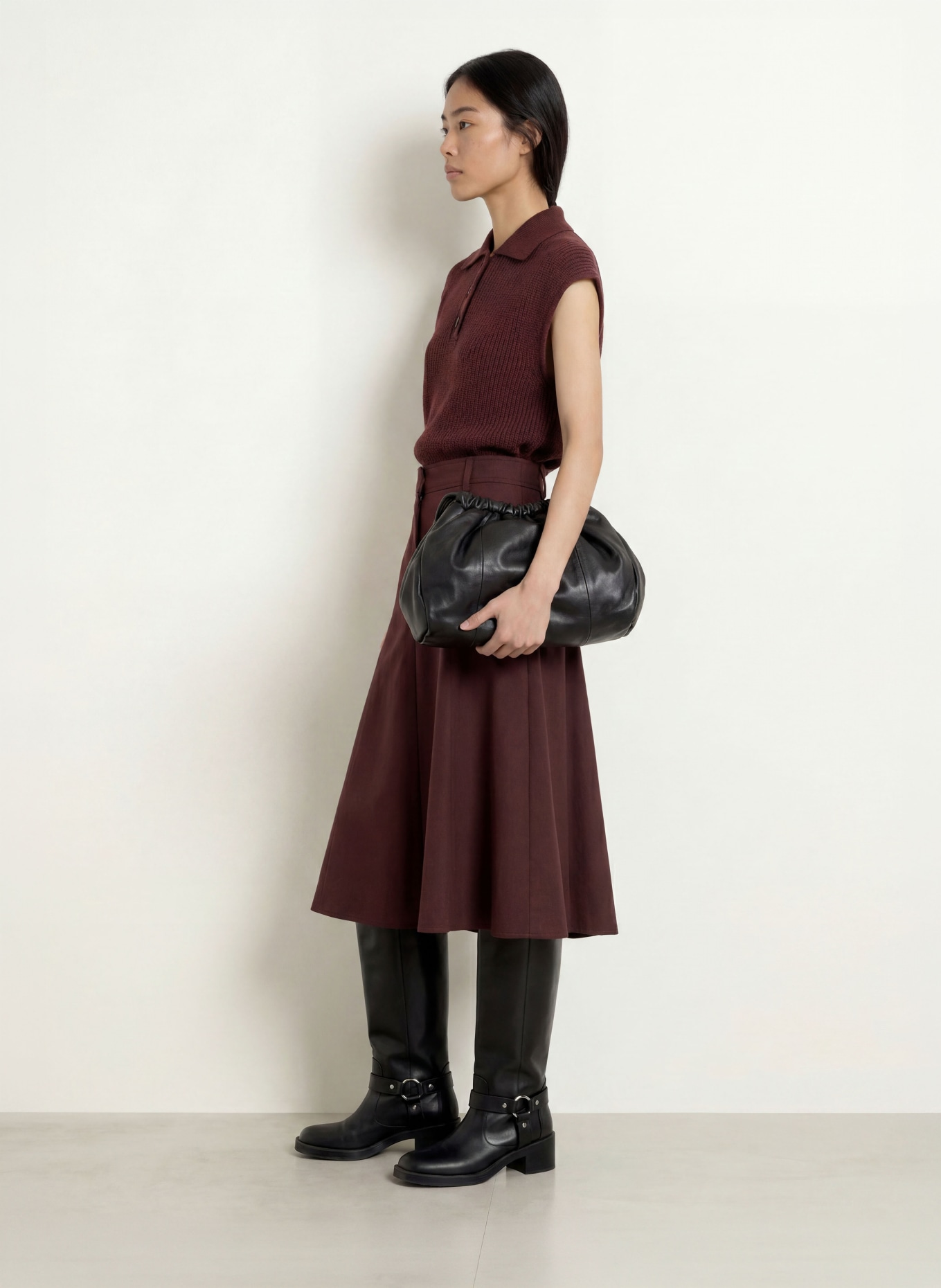 Marc O'Polo Sweater vest: DARK PURPLE