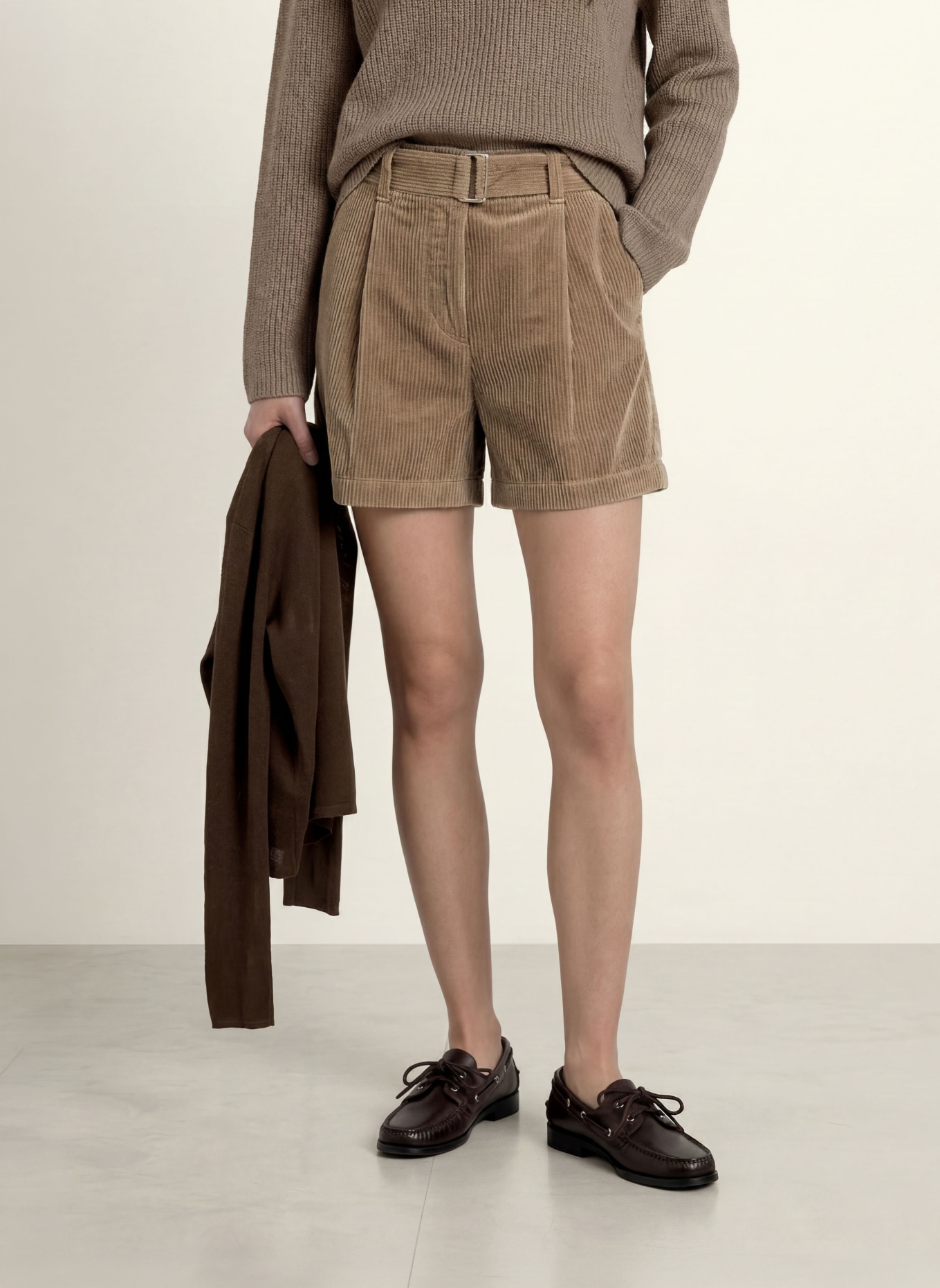 Marc O'Polo Short en velours côtelé: BEIGE